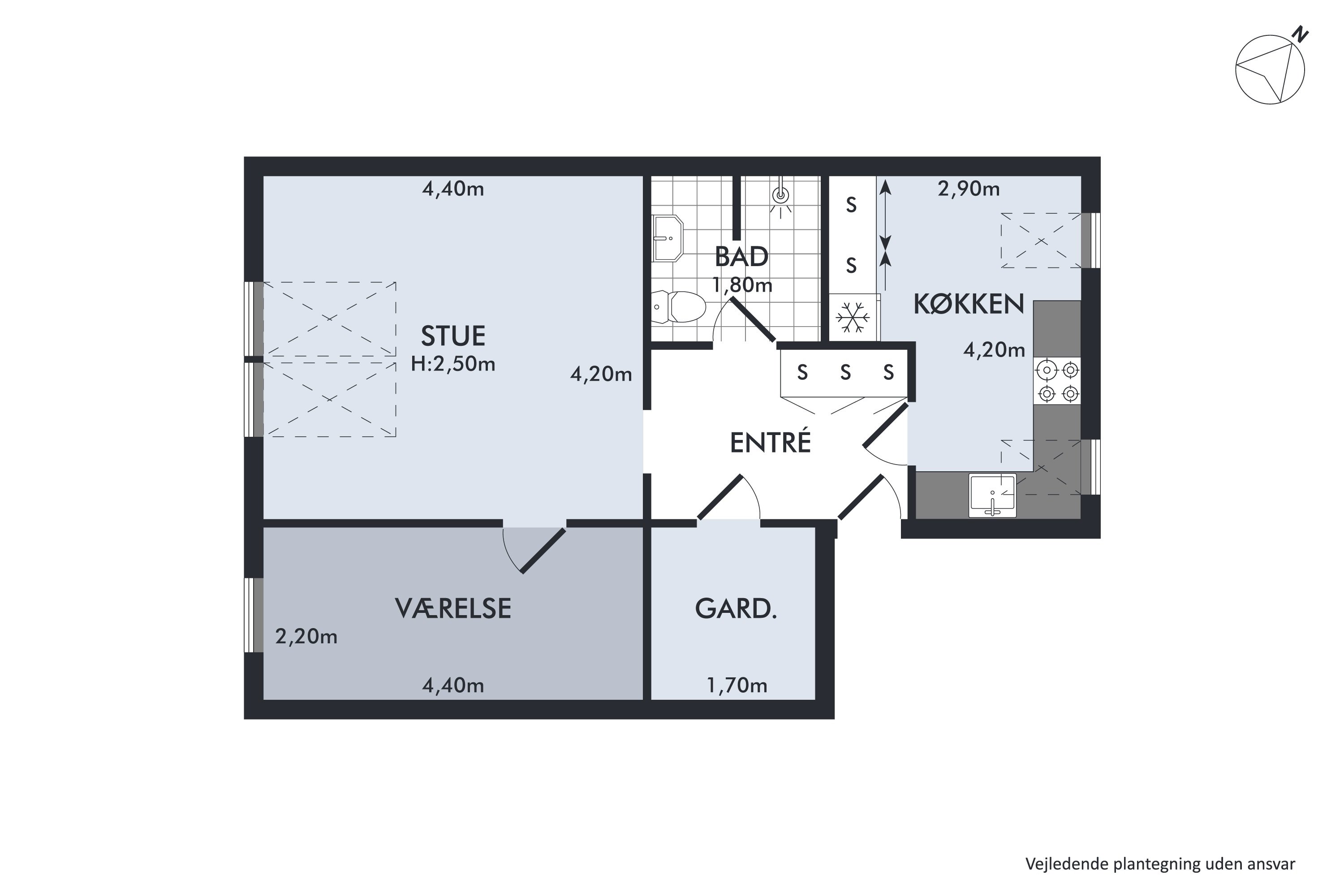 Plantegninger billede af Brinchs Have 11, 2. th., 2630 Taastrup