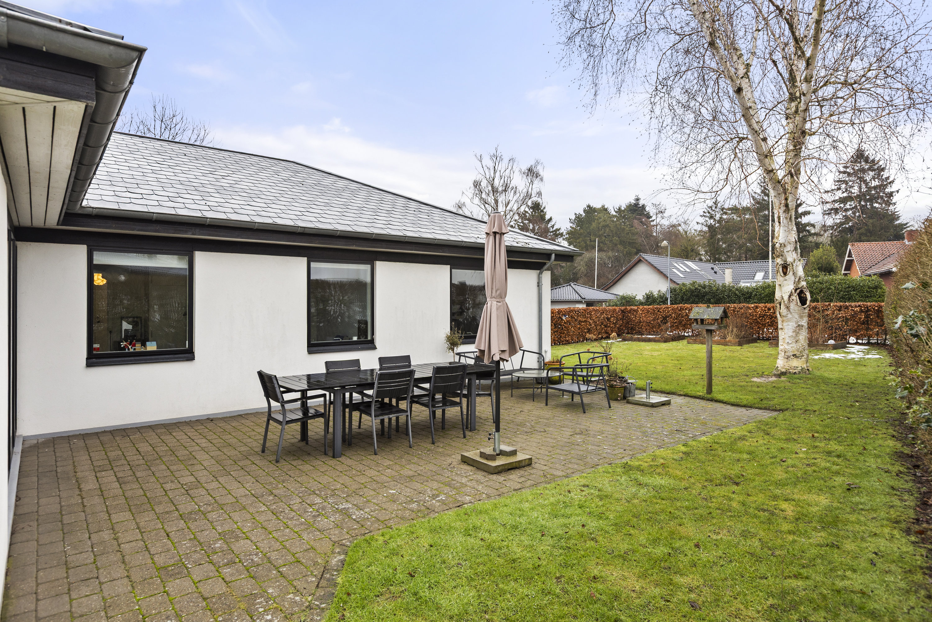 Fremhævet terrasse billede i fuldskærmstilstand. Billede af Birkevænget 14, 4200 Slagelse