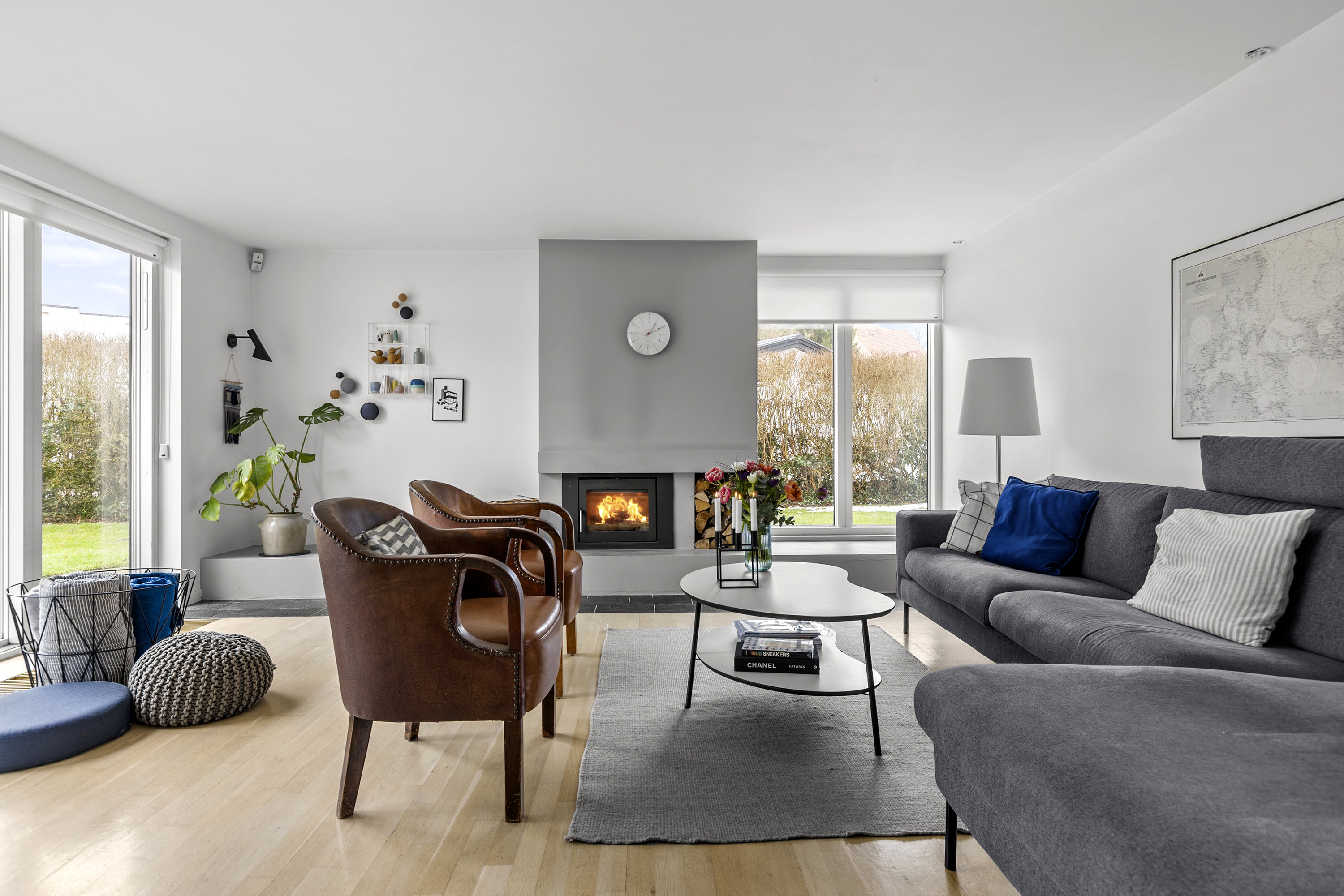 Fremhævet stue billede i fuldskærmstilstand. Billede af Birkevænget 14, 4200 Slagelse