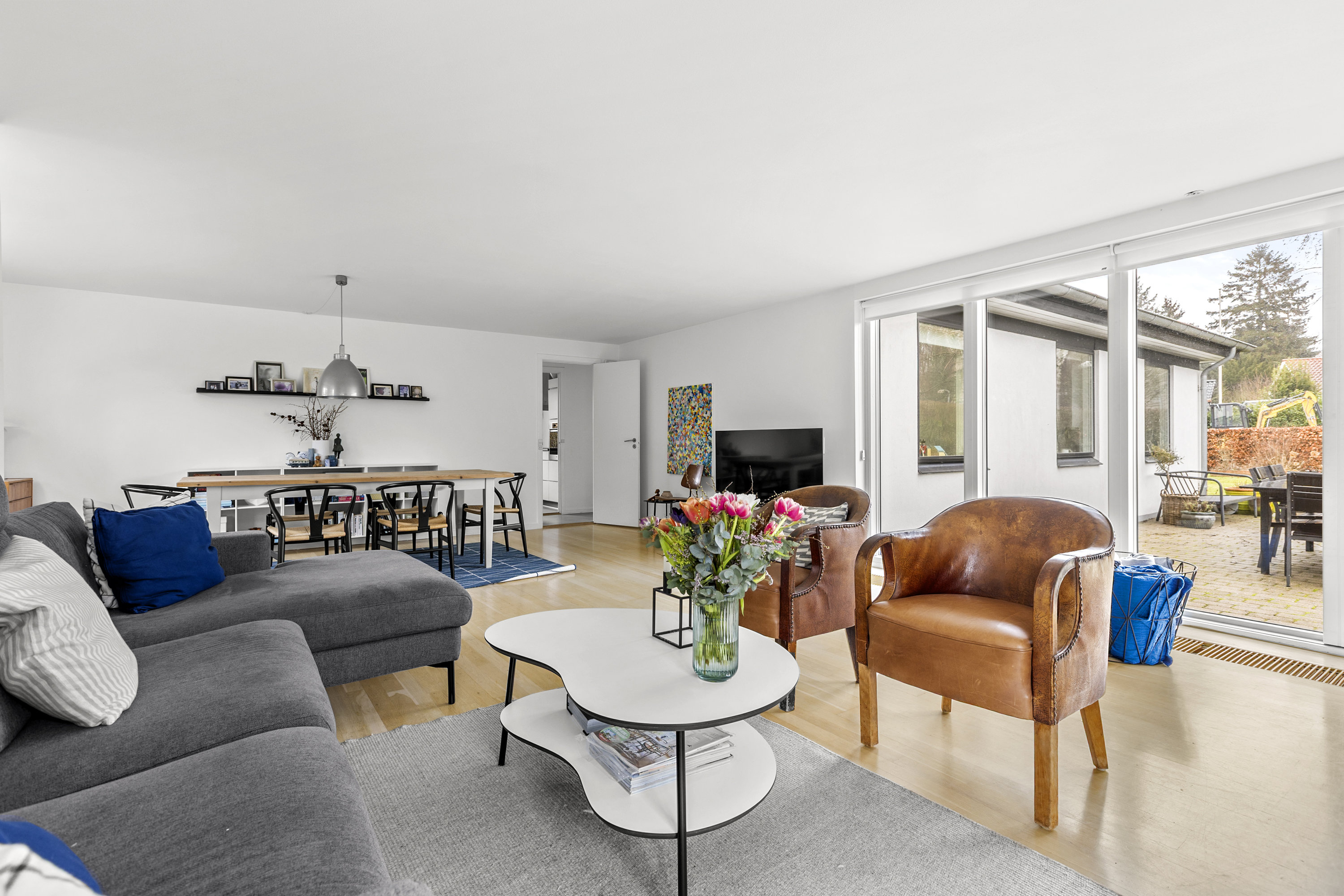 Fremhævet stue billede i fuldskærmstilstand. Billede af Birkevænget 14, 4200 Slagelse