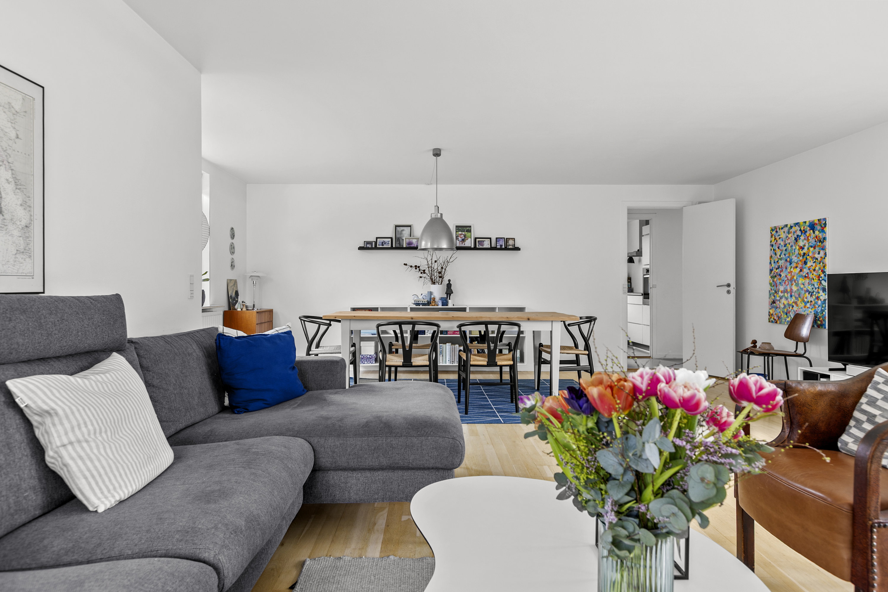 Fremhævet stue billede i fuldskærmstilstand. Billede af Birkevænget 14, 4200 Slagelse