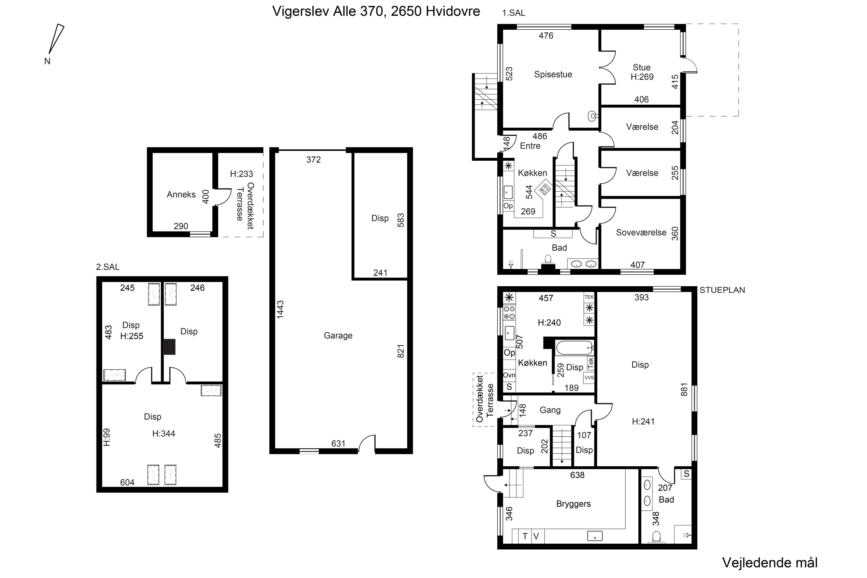 Plantegninger billede af Vigerslev Alle 370, 2650 Hvidovre