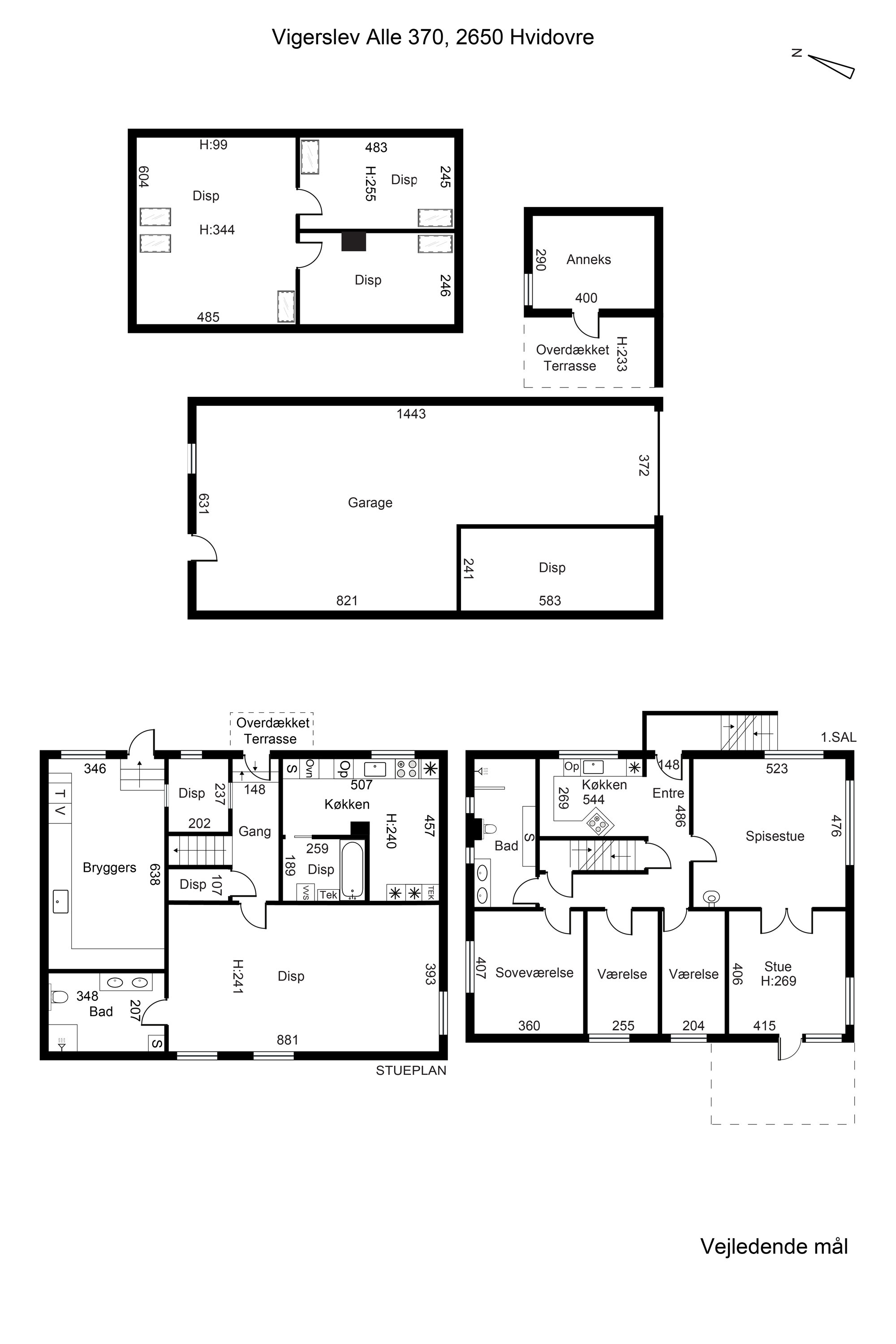 Plantegninger billede af Vigerslev Alle 370, 2650 Hvidovre