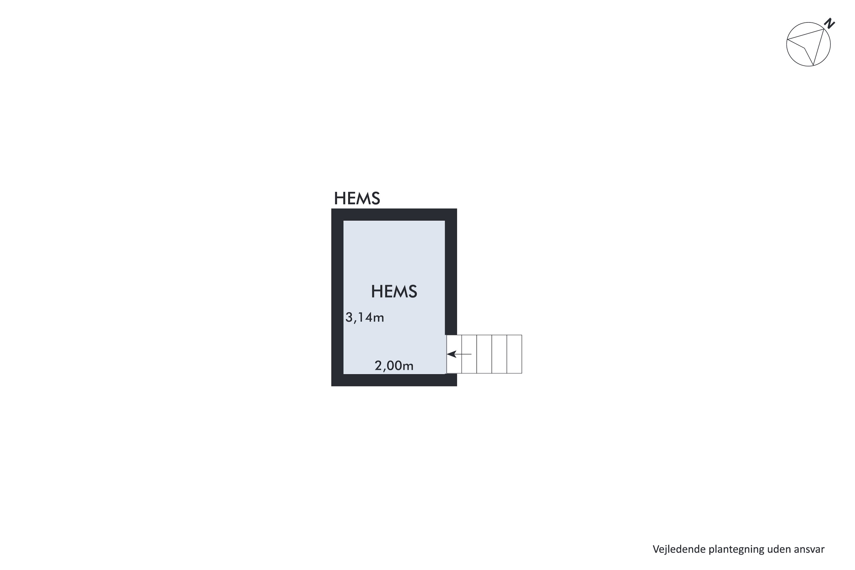 Plantegninger billede af Vestmannagade 2, st.. tv., 2300 København S