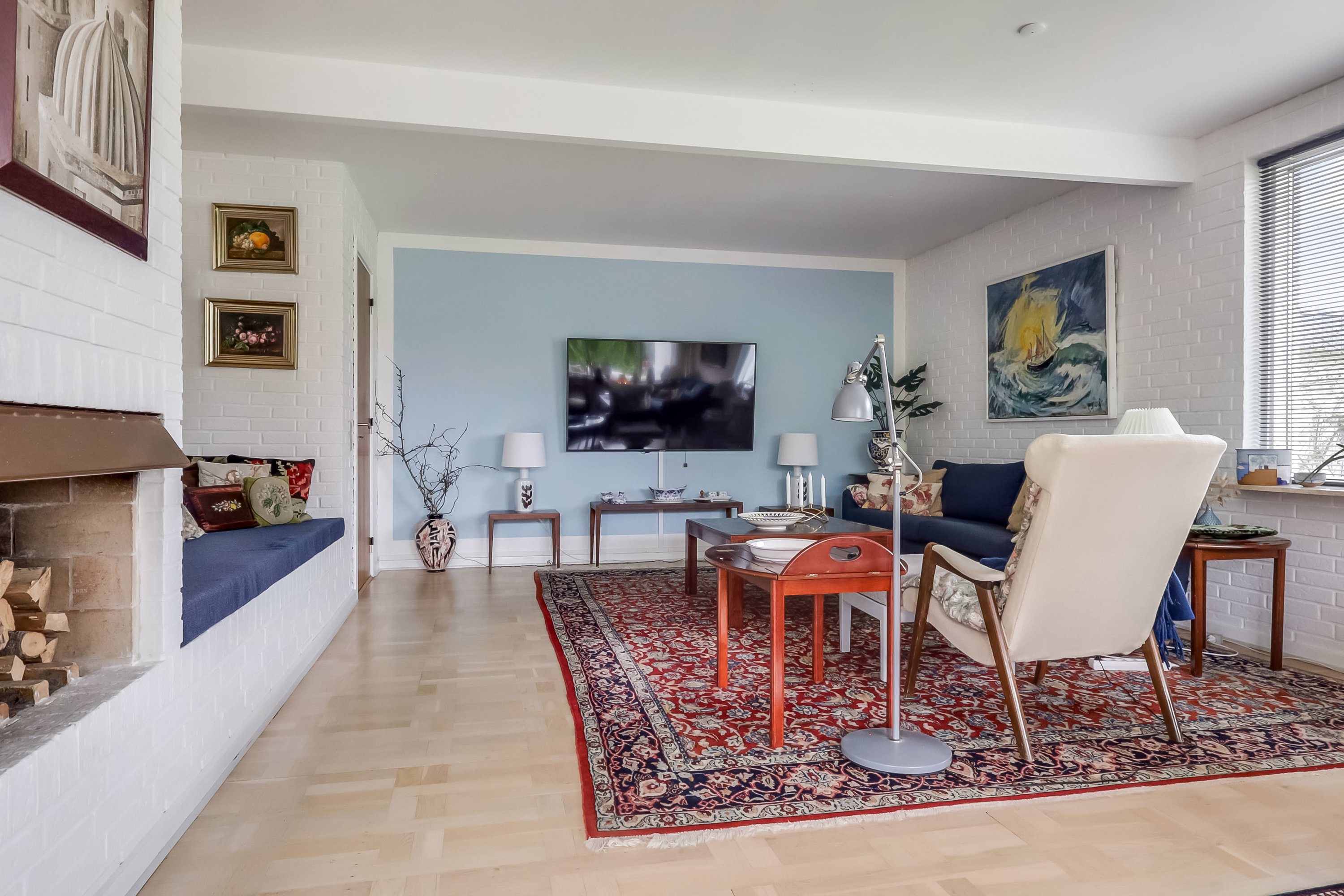 Fremhævet stue billede i fuldskærmstilstand. Billede af P A Wedels Vej 5, 5881 Skårup Fyn