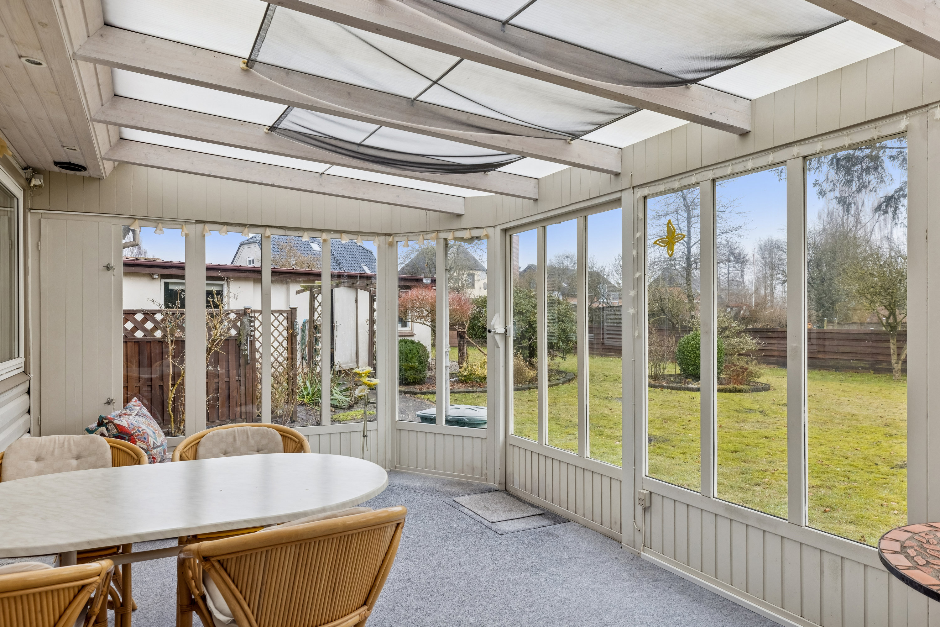 Fremhævet udestue billede i fuldskærmstilstand. Billede af Tørsbølgade 62, Tørsbøl, 6300 Gråsten