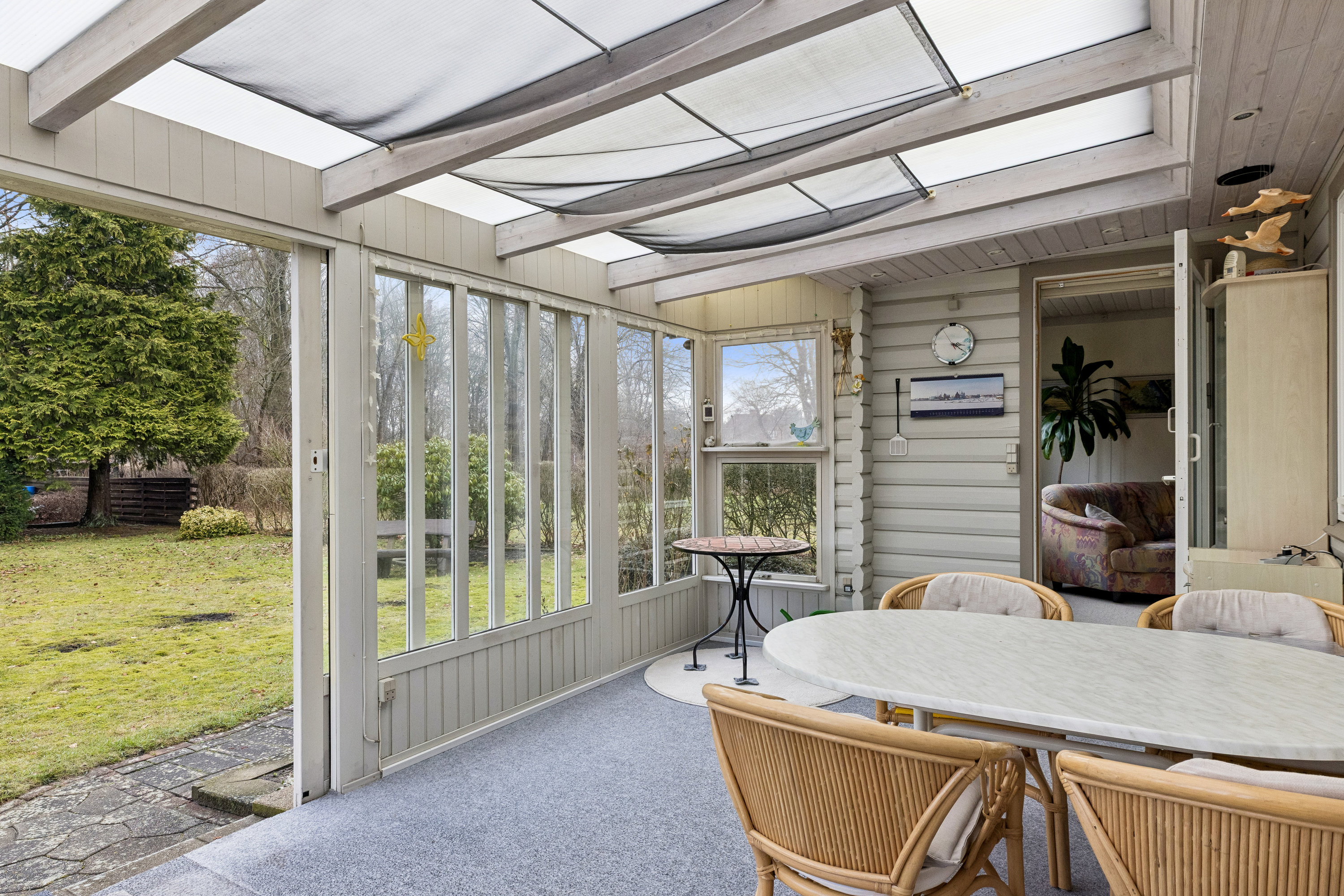 Fremhævet udestue billede i fuldskærmstilstand. Billede af Tørsbølgade 62, Tørsbøl, 6300 Gråsten