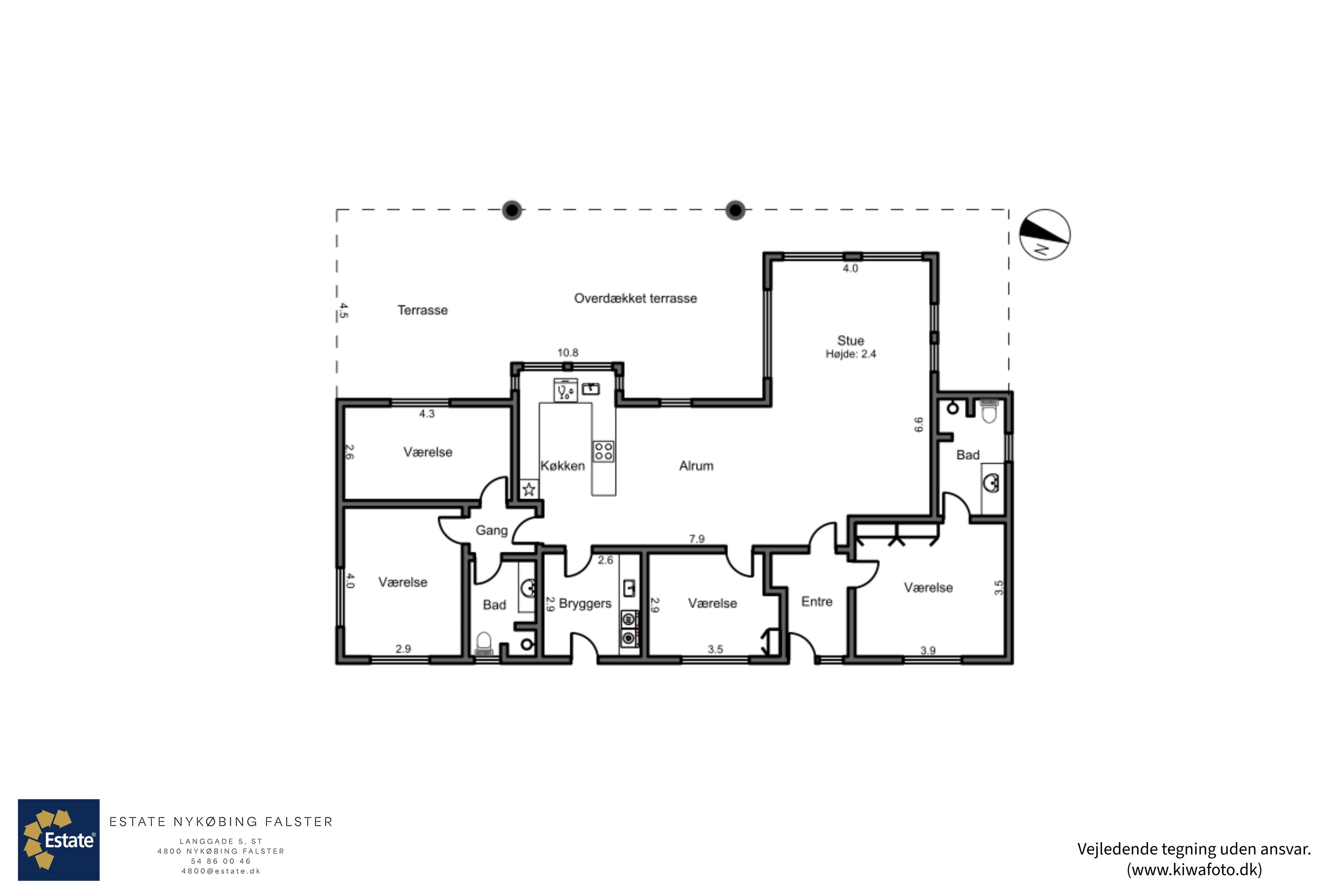 Plantegninger billede af Skovstjernevænget 18, Nordbyen, 4800 Nykøbing F