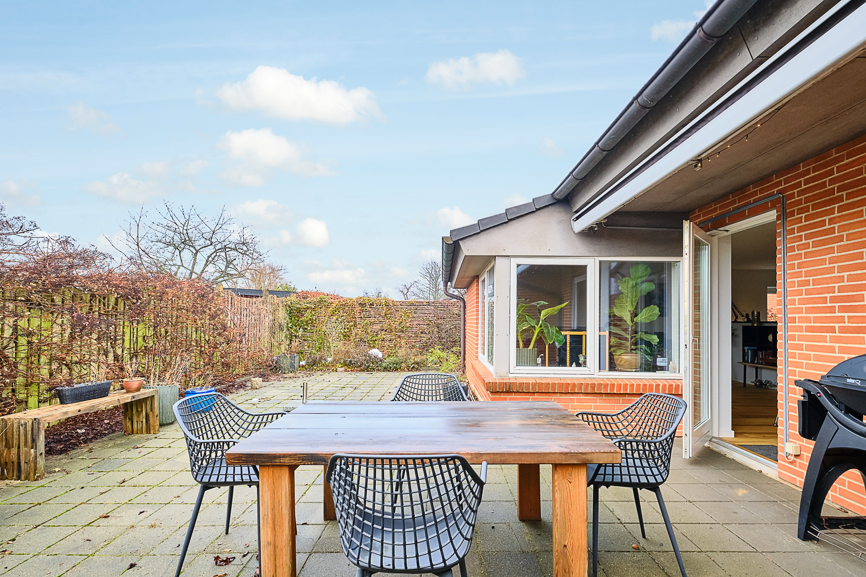 Fremhævet terrasse billede i fuldskærmstilstand. Billede af Hjortshøj Stationsvej 28A, 8530 Hjortshøj