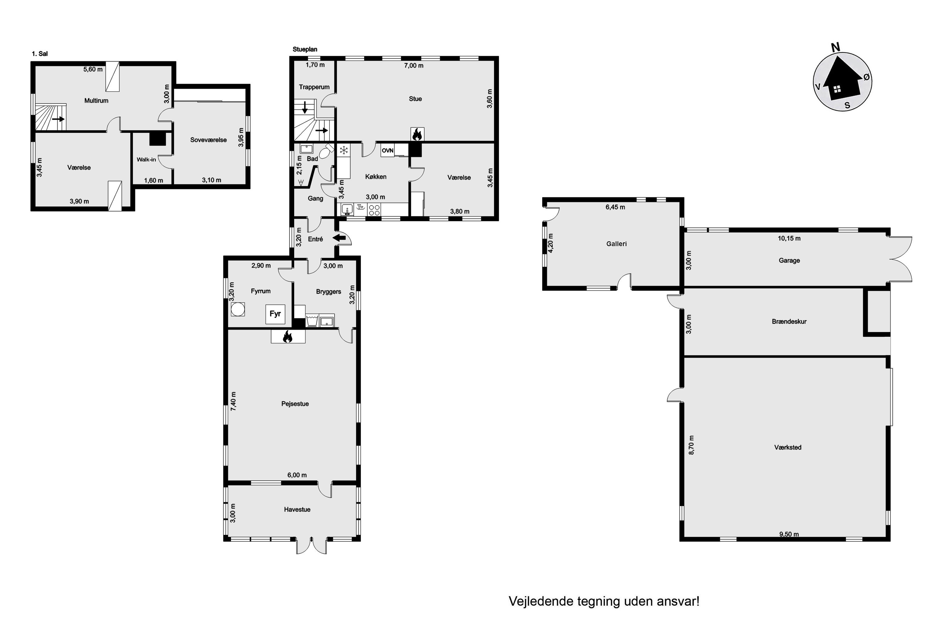 Plantegninger billede af Sognegårdsvej 1, Husby, 6990 Ulfborg