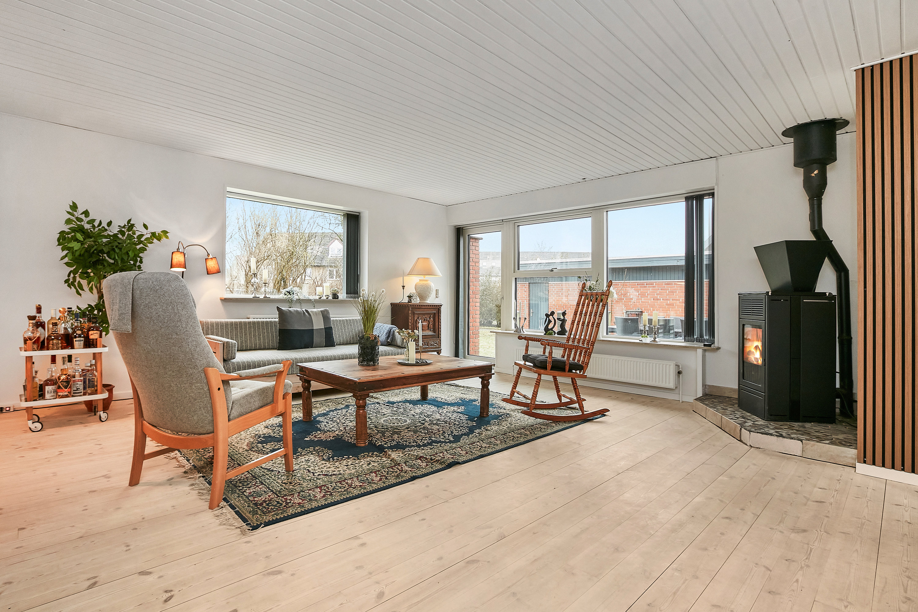 Fremhævet stue billede i fuldskærmstilstand. Billede af Egernvej 1, 8700 Horsens