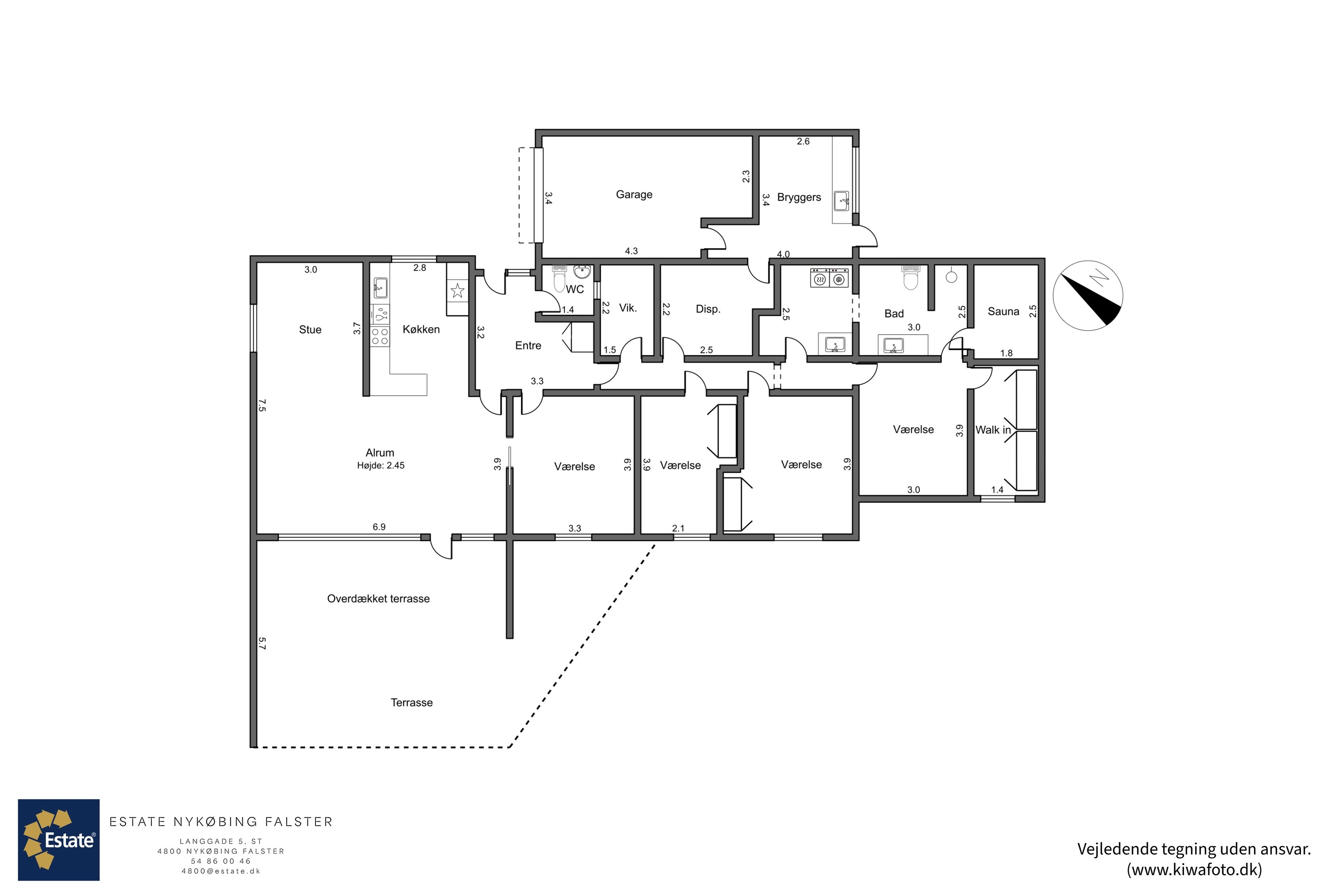 Plantegninger billede af Nørrevænget 12, 4800 Nykøbing F