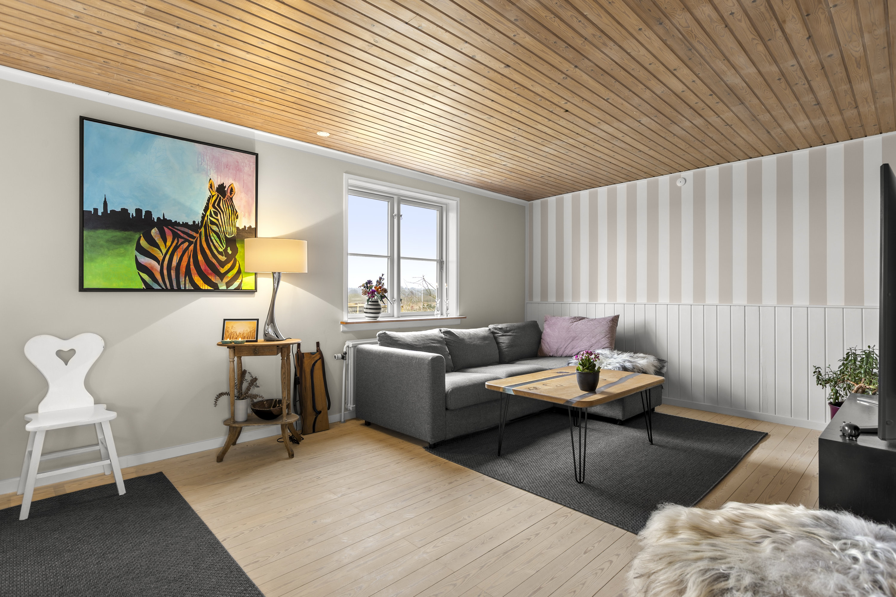 Fremhævet stue billede i fuldskærmstilstand. Billede af Tranemosevej 133, 4400 Kalundborg