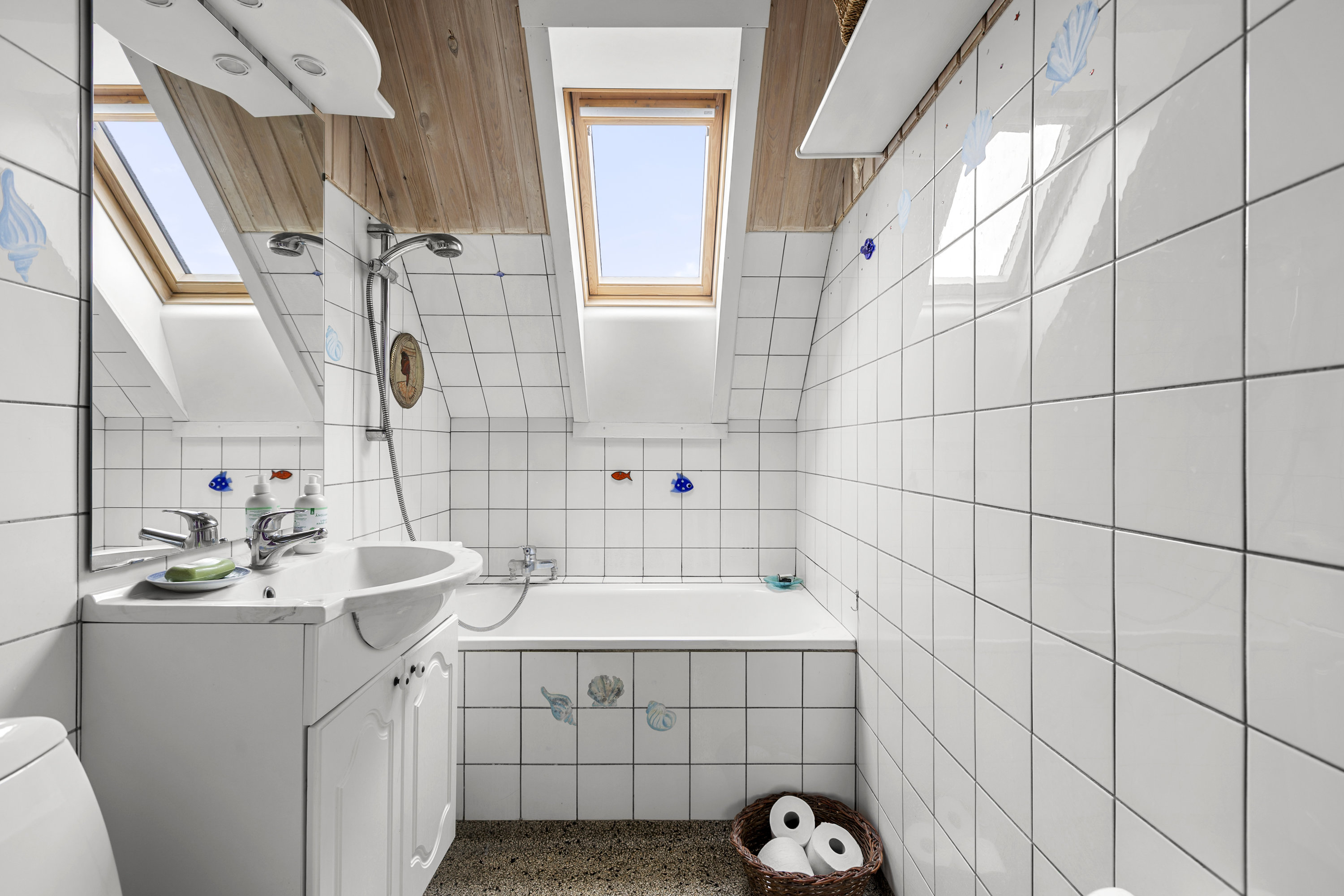 Fremhævet badeværelse billede i fuldskærmstilstand. Billede af Brydes Alle 29, 4200 Slagelse