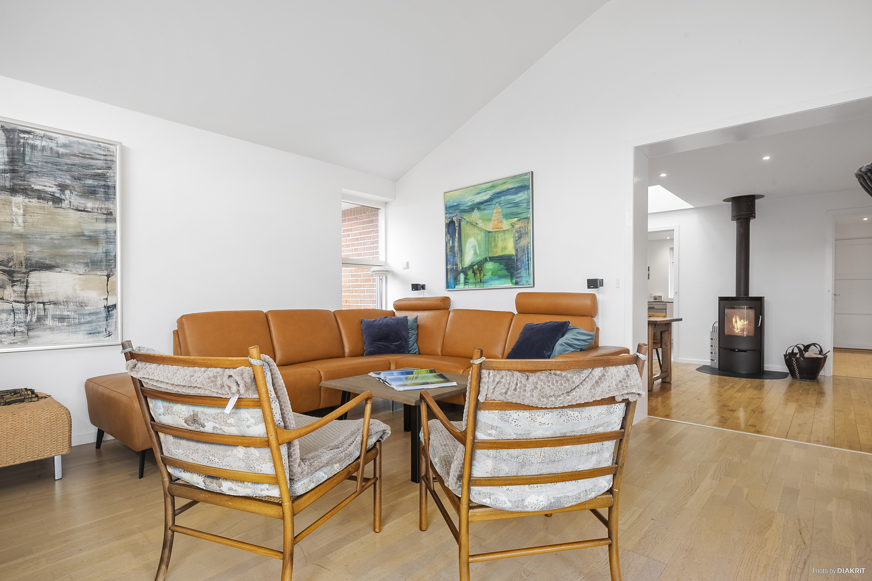 Fremhævet stue billede i fuldskærmstilstand. Billede af Gåsebanken 19, 4681 Herfølge