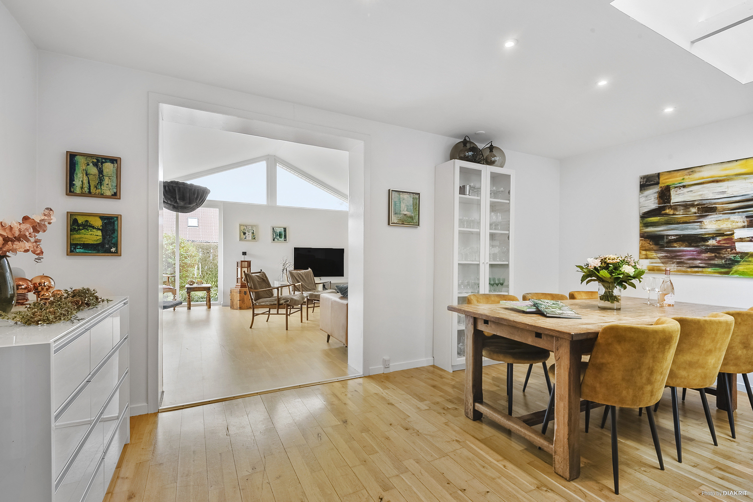 Fremhævet spisestue billede i fuldskærmstilstand. Billede af Gåsebanken 19, 4681 Herfølge