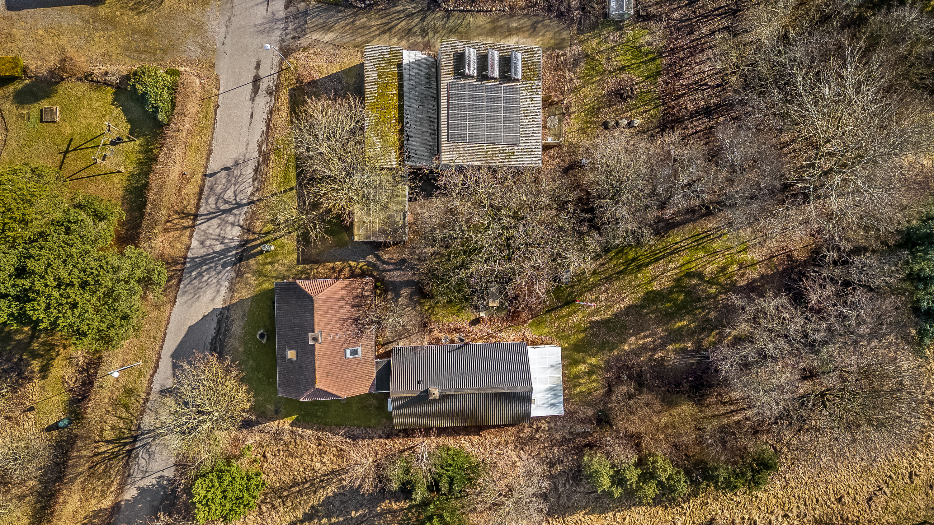 Fremhævet luftfoto billede i fuldskærmstilstand. Billede af Sognegårdsvej 1, Husby, 6990 Ulfborg