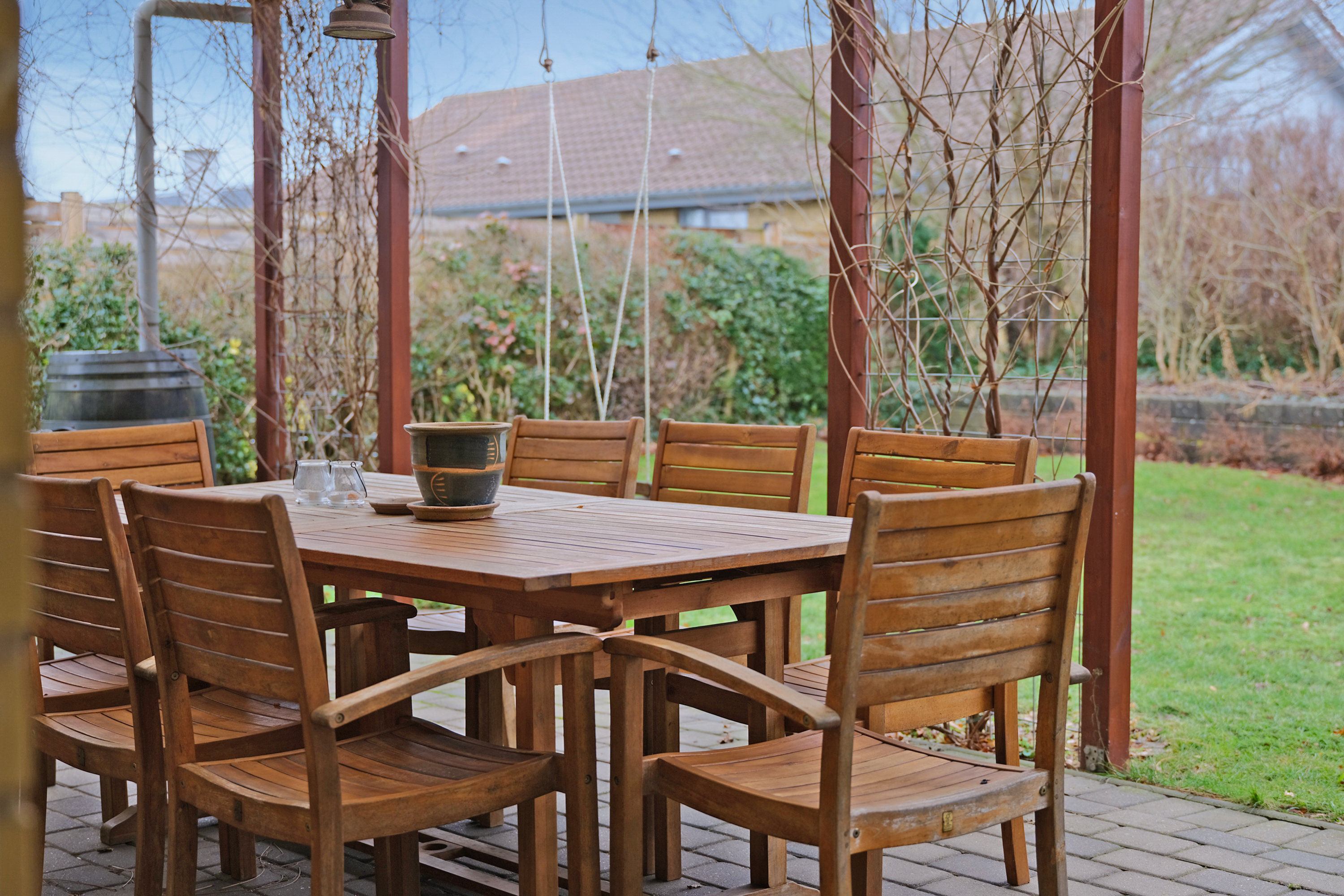 Fremhævet overdækket terrasse billede i fuldskærmstilstand. Billede af Fjordvej 163, 5330 Munkebo