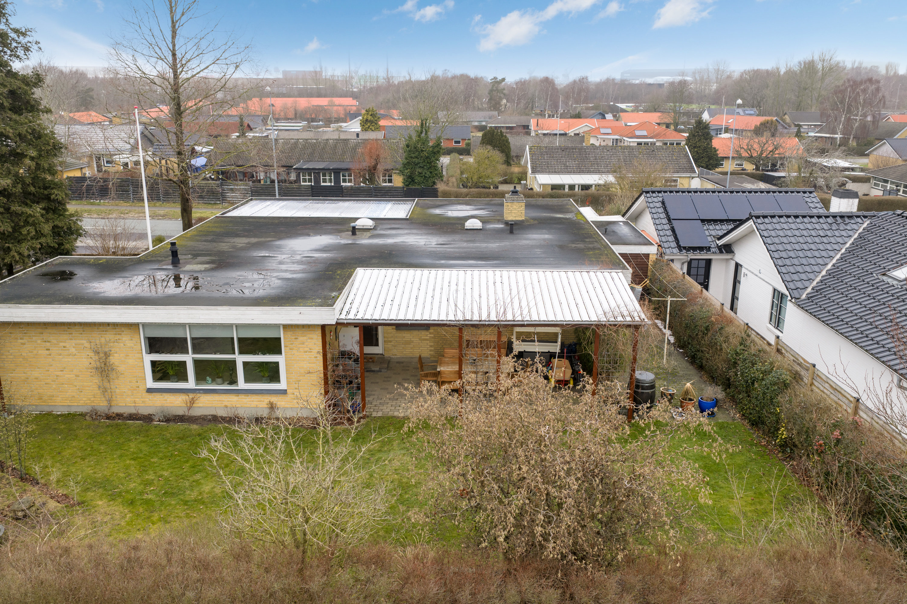 Fremhævet luftfoto billede i fuldskærmstilstand. Billede af Fjordvej 163, 5330 Munkebo