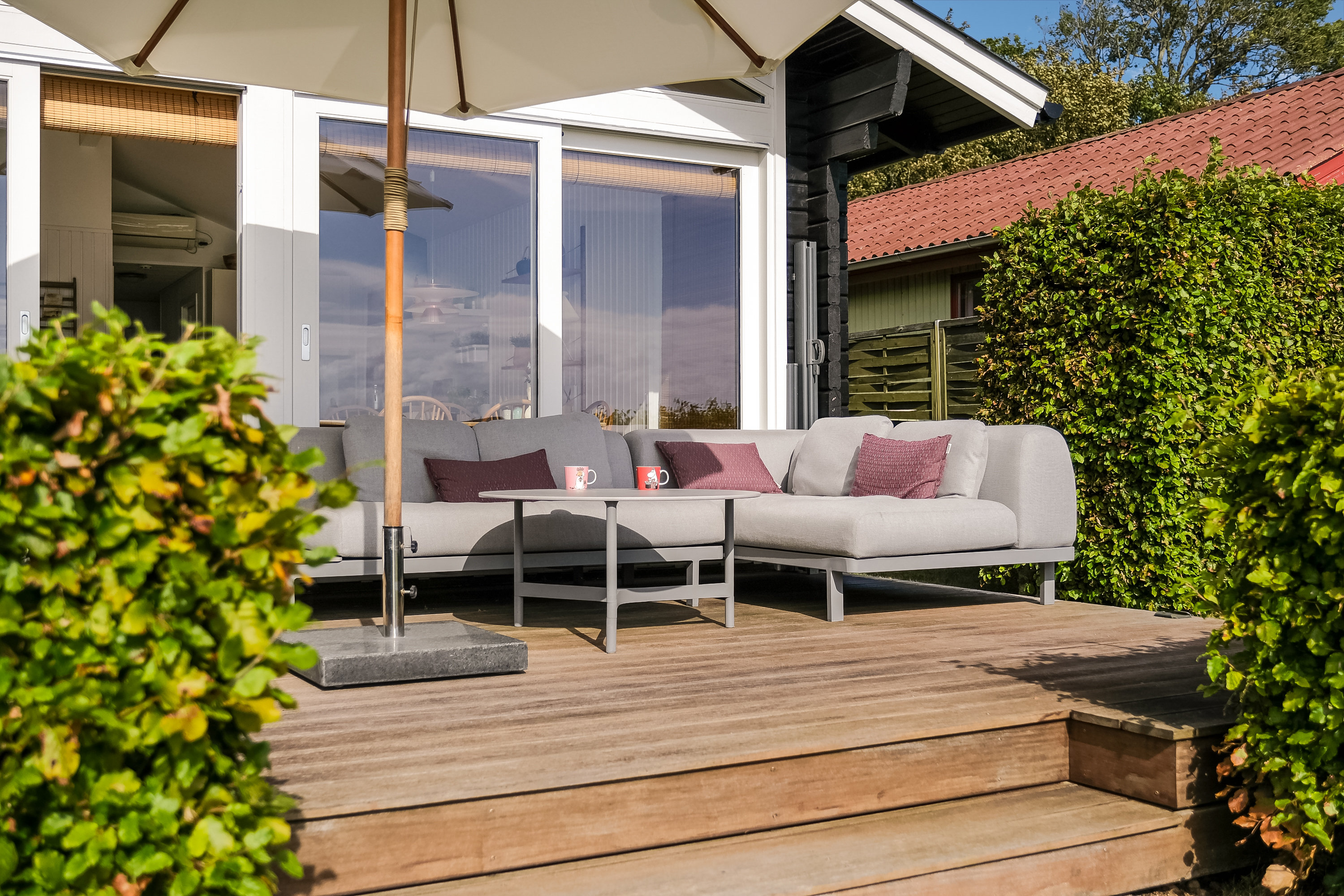 Fremhævet terrasse billede i fuldskærmstilstand. Billede af Skovkrogen 36, Skovkrogen, 5683 Haarby