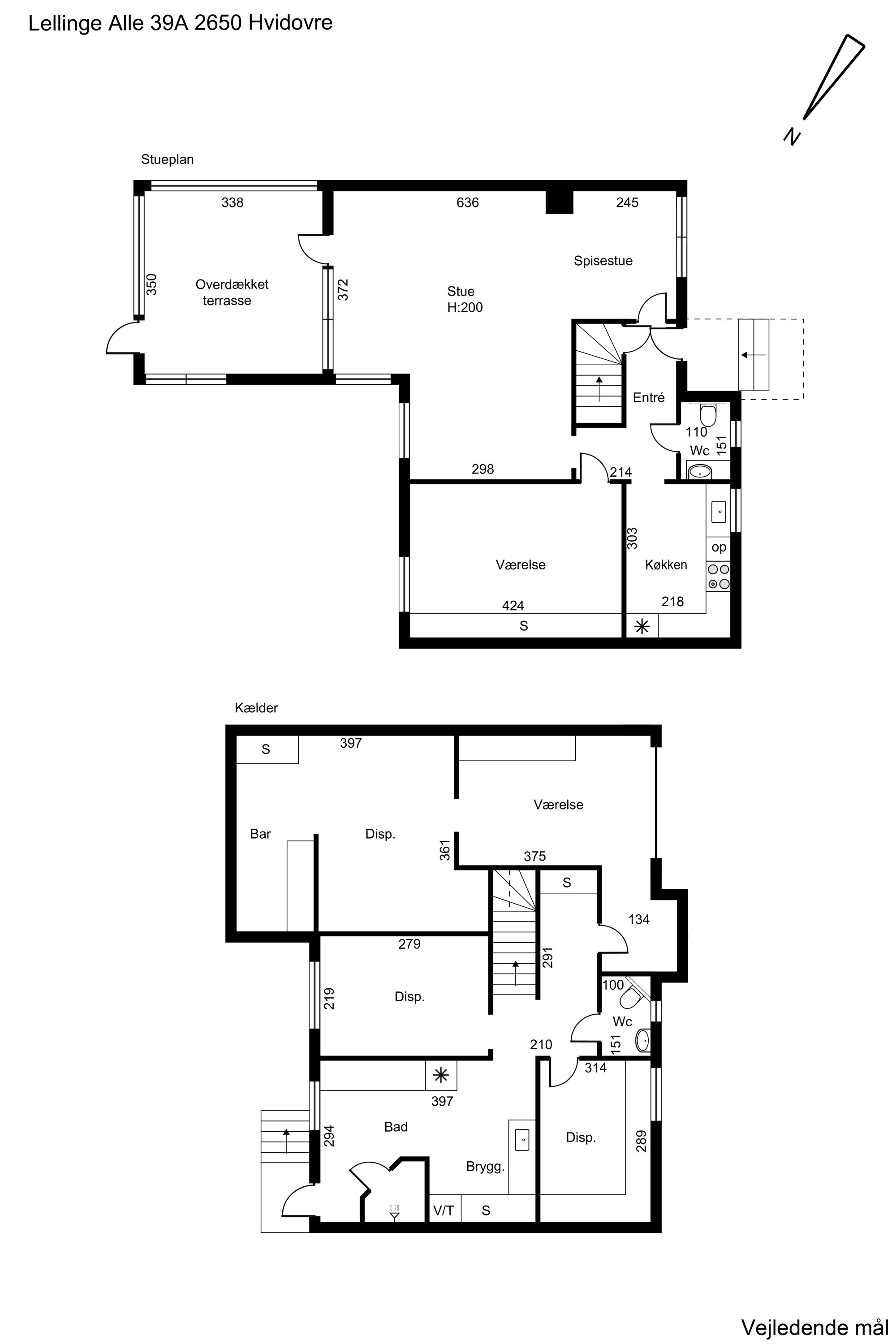 Plantegninger billede af Lellinge Alle 39A, 2650 Hvidovre