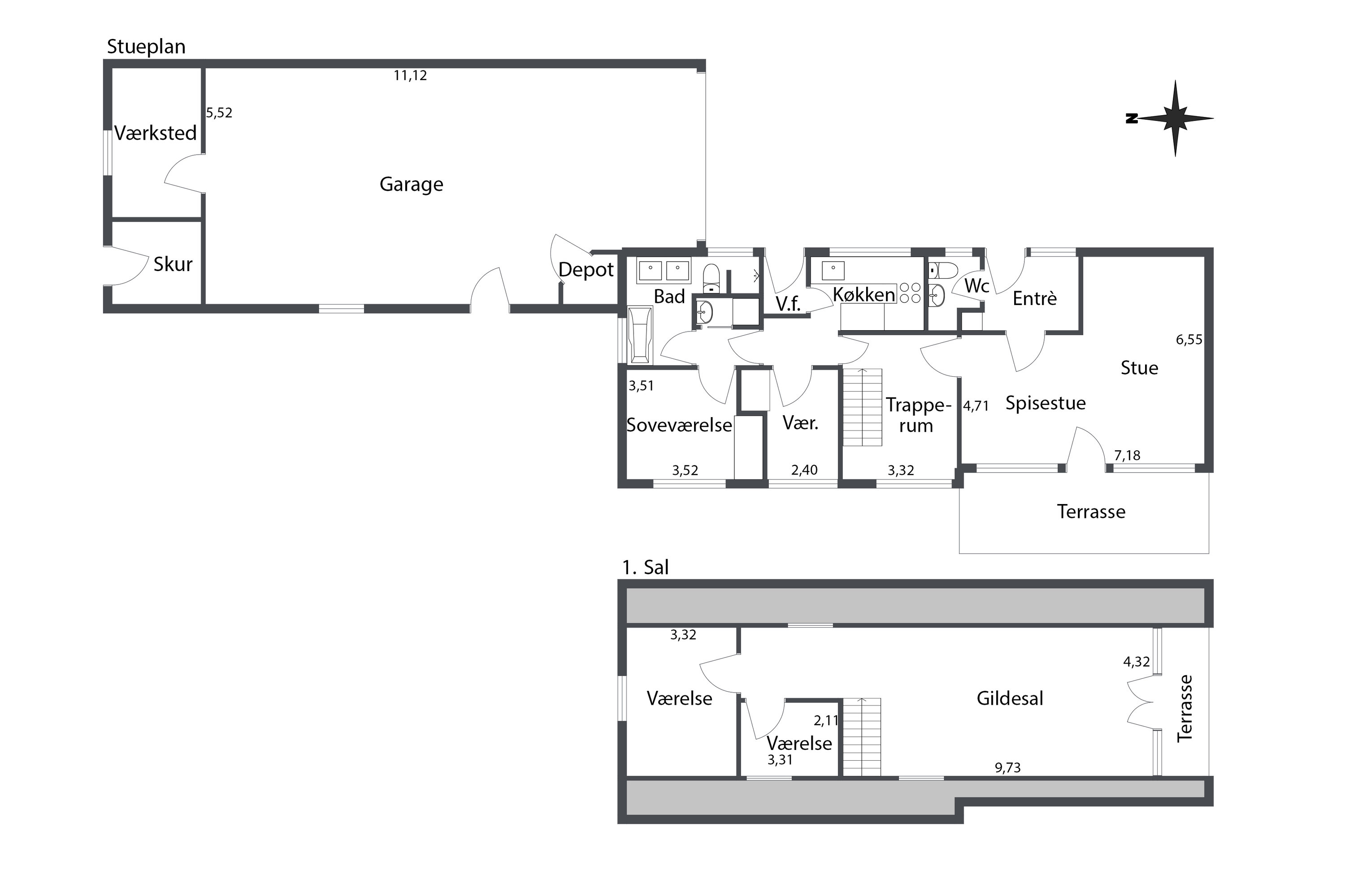 Plantegninger billede af Nygade 27, 9830 Tårs