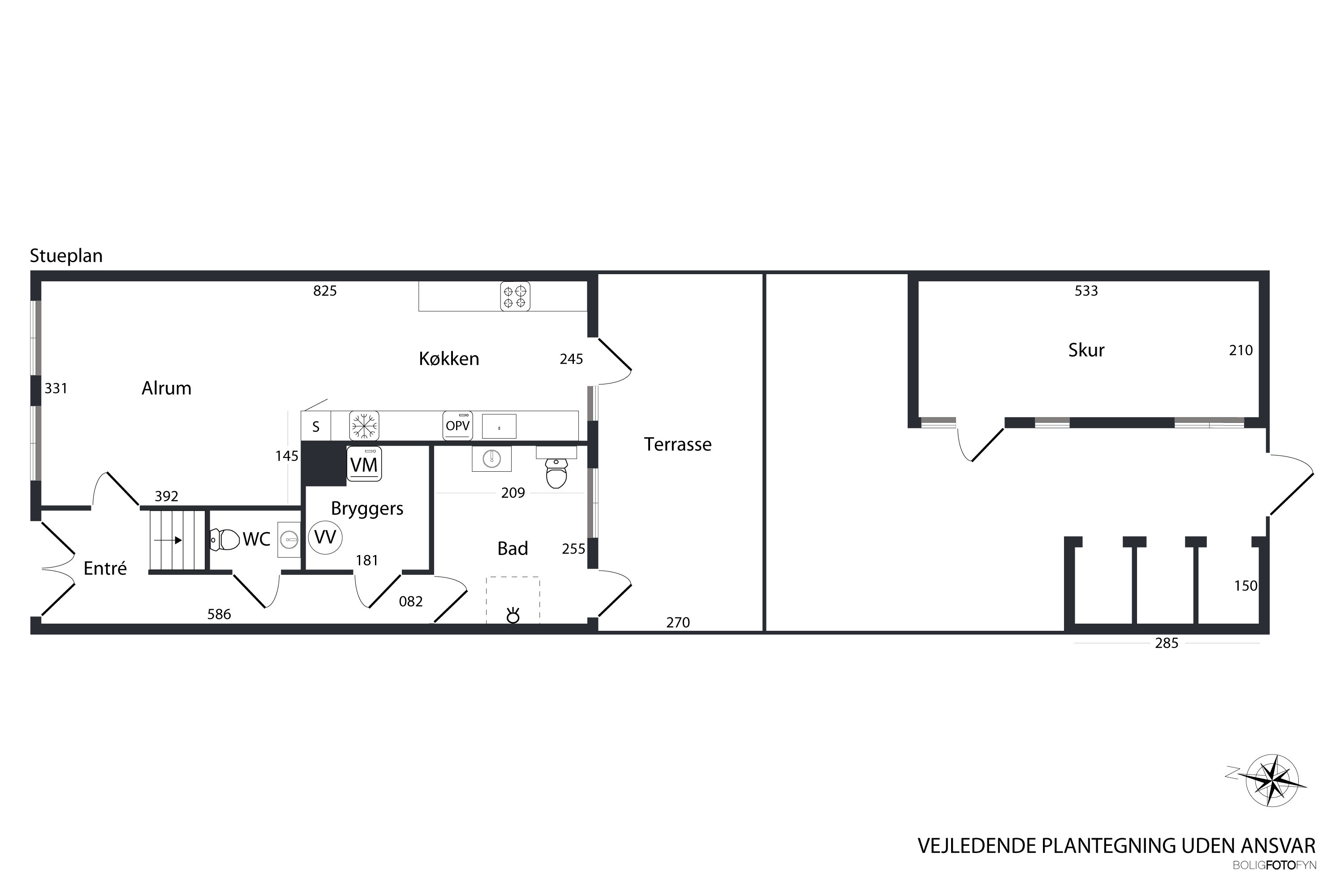 Plantegninger billede af Skippergade 10, 5800 Nyborg