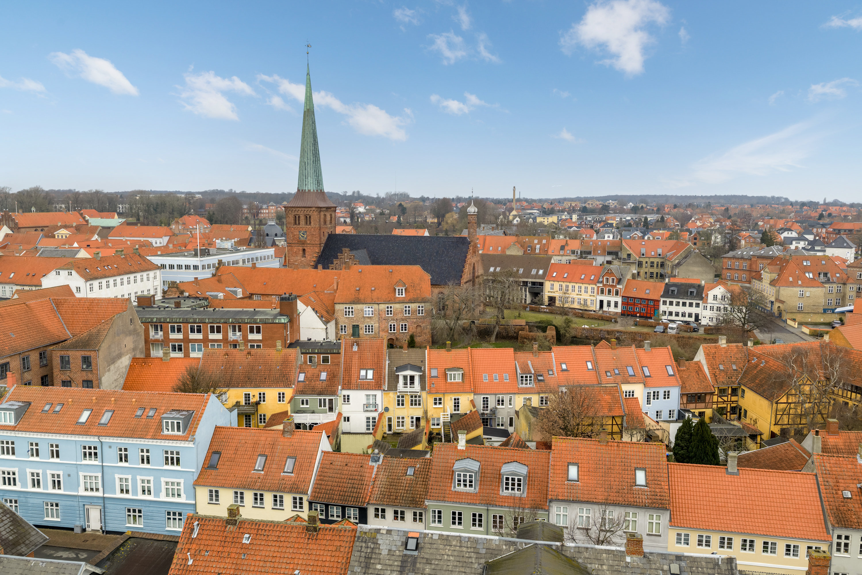 Fremhævet luftfoto billede i fuldskærmstilstand. Billede af Skippergade 10, 5800 Nyborg