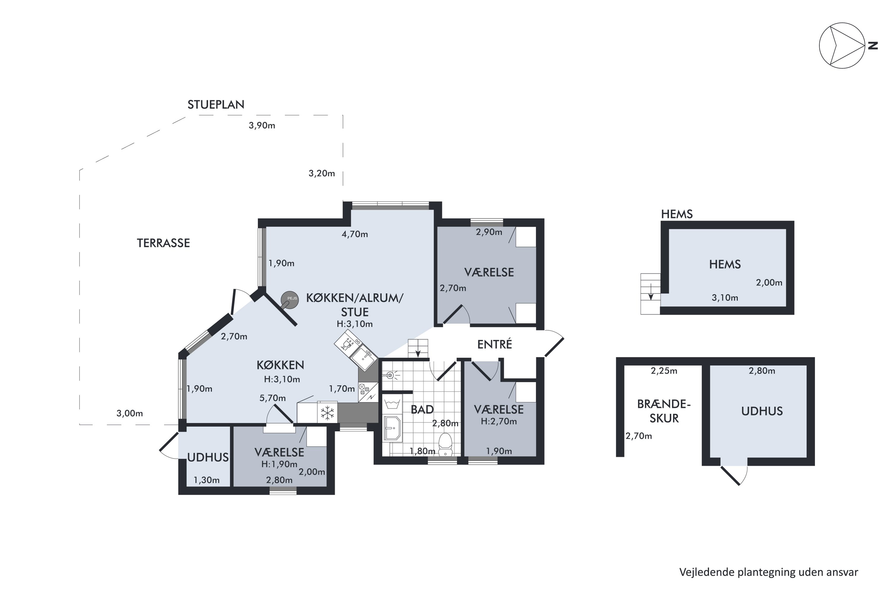 Plantegninger billede af Banstensvejen 98, Østerby, 9940 Læsø