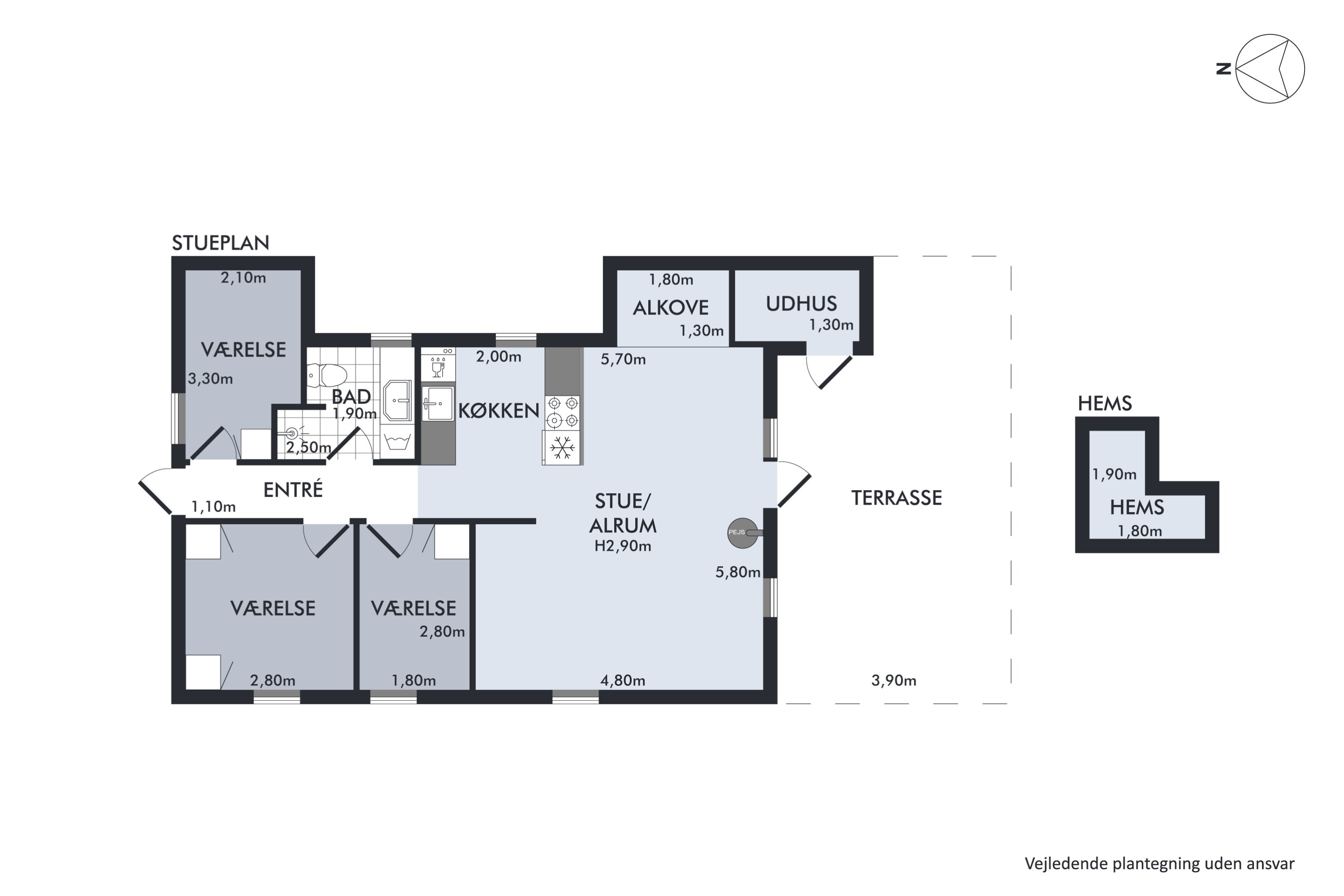 Plantegninger billede af Banstensvejen 110, Østerby, 9940 Læsø