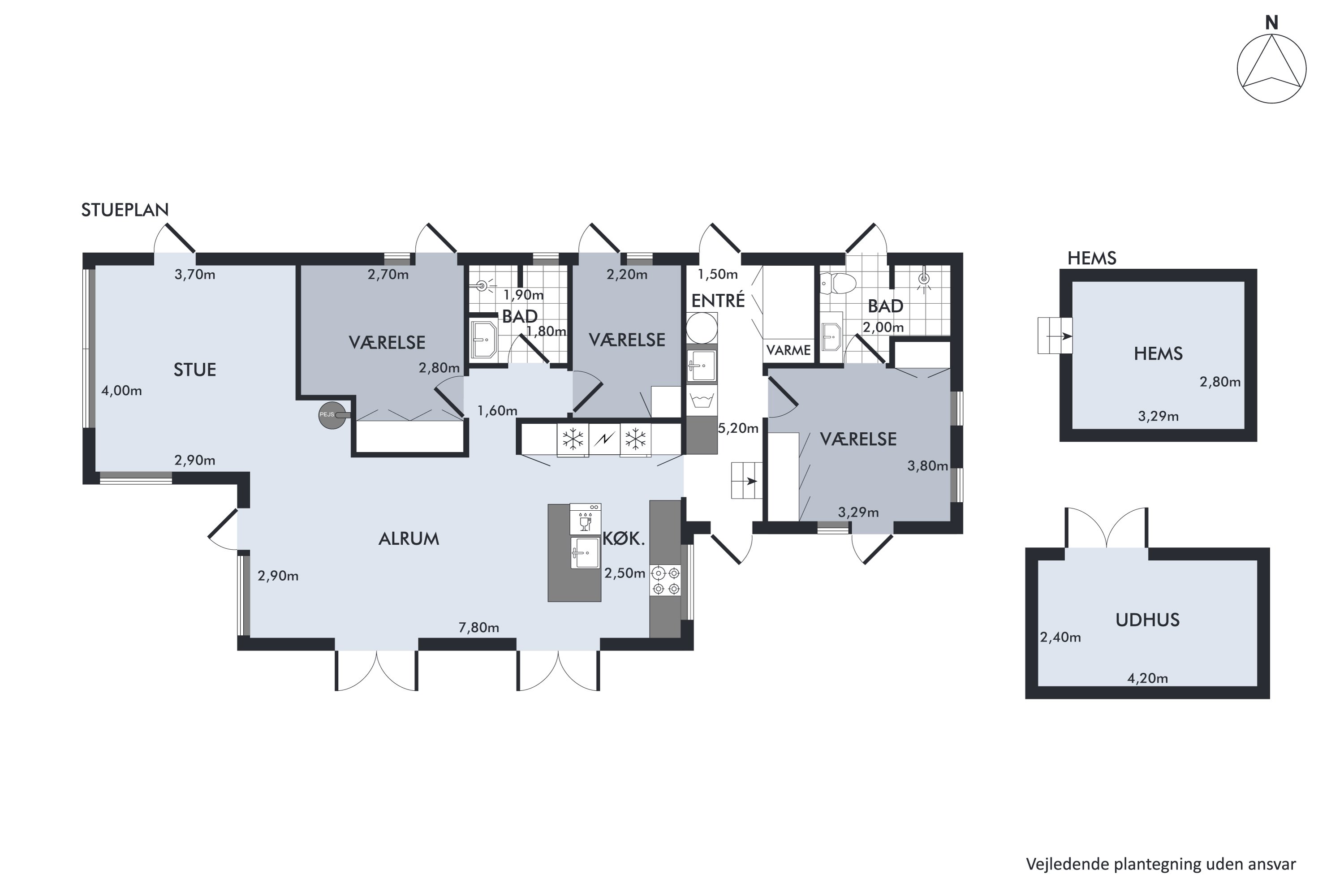 Plantegninger billede af Mosevej 8, Østerby, 9940 Læsø