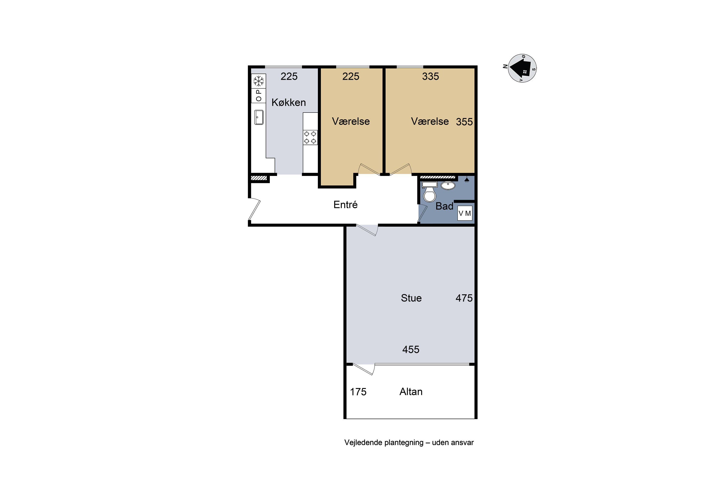 Plantegninger billede af Tyreengen 56, st.. tv., 4220 Korsør