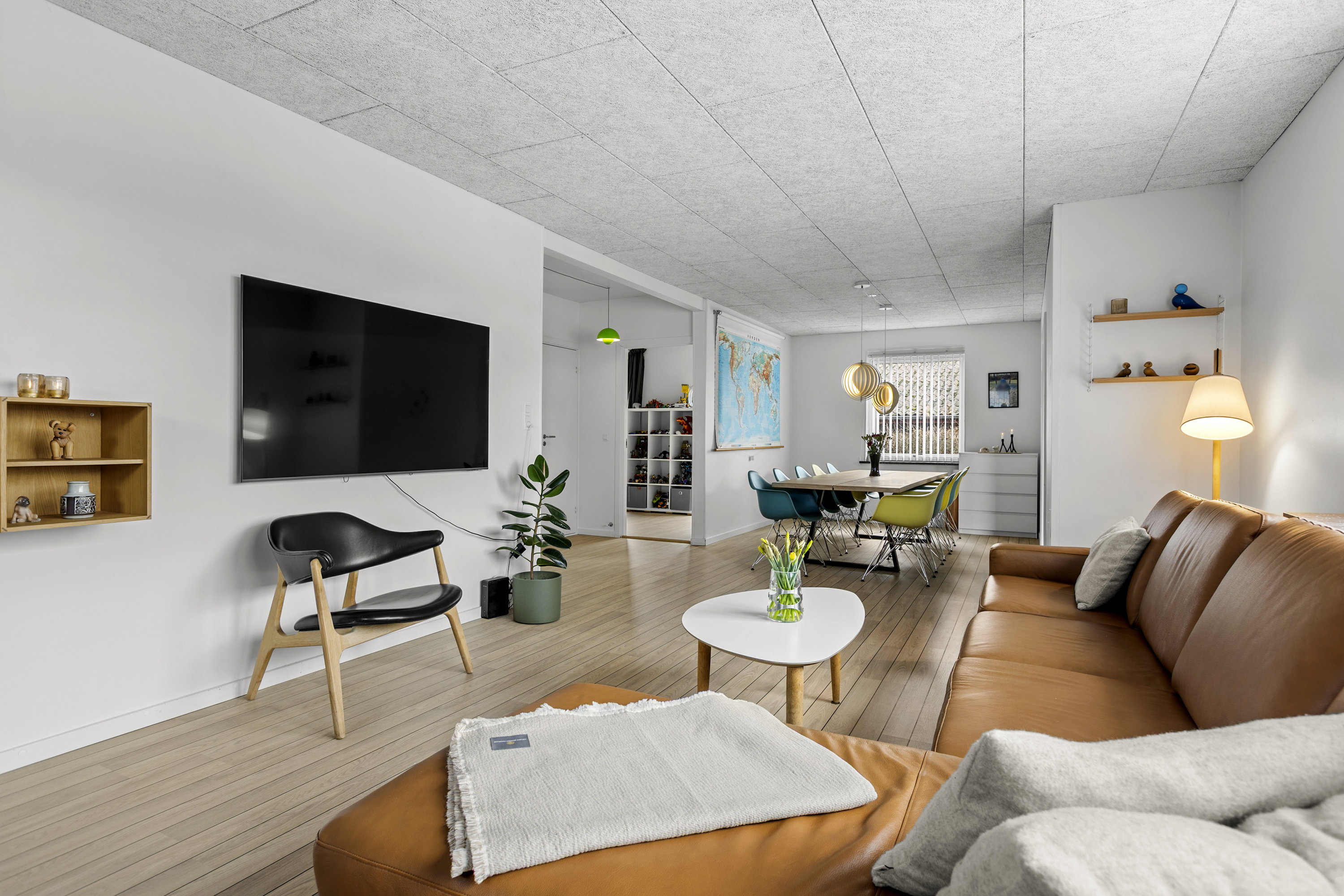 Fremhævet stue billede i fuldskærmstilstand. Billede af Skovvej 95, 4220 Korsør