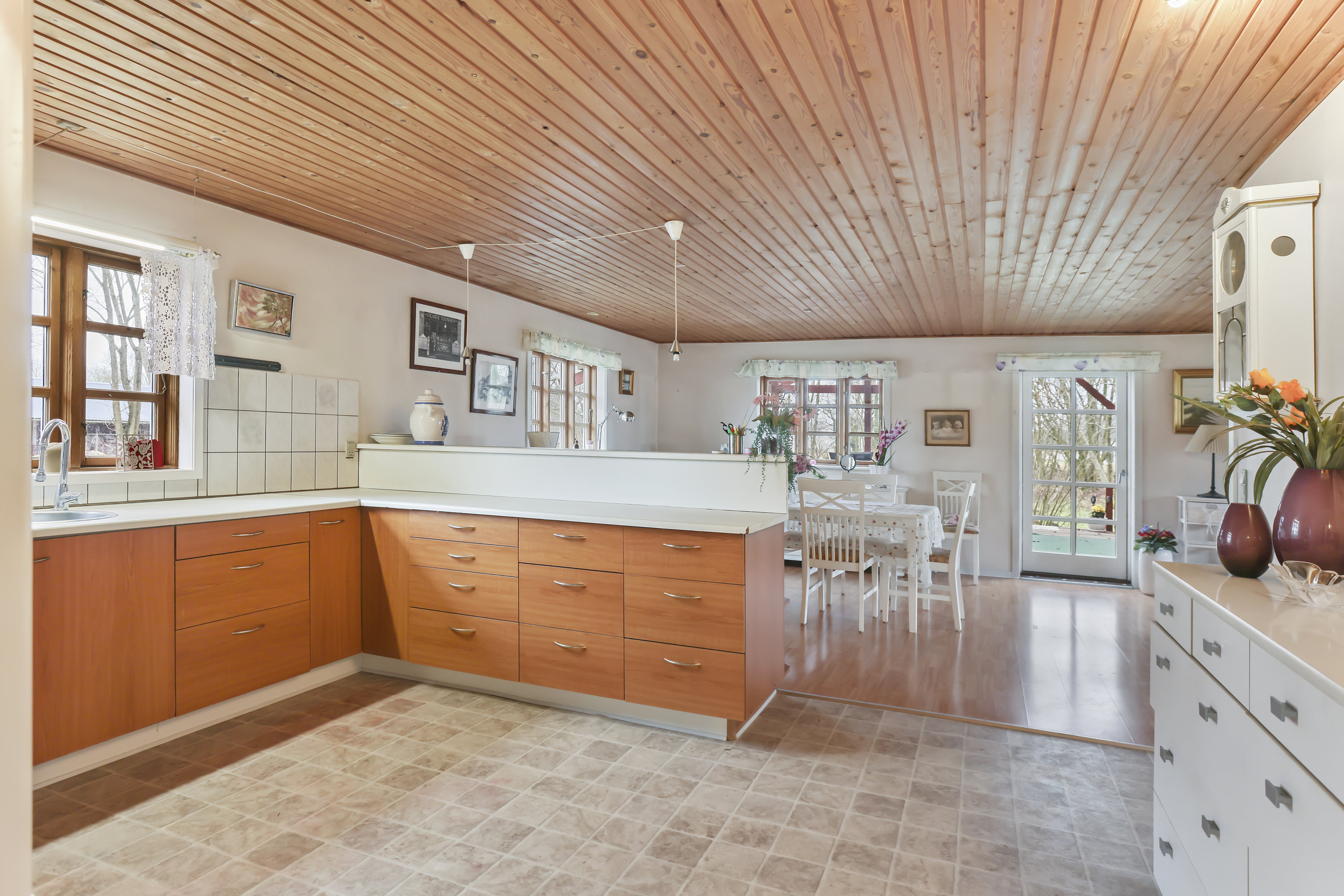 Fremhævet køkken alrum billede i fuldskærmstilstand. Billede af Hørupvej 22, Hørup, 9632 Møldrup