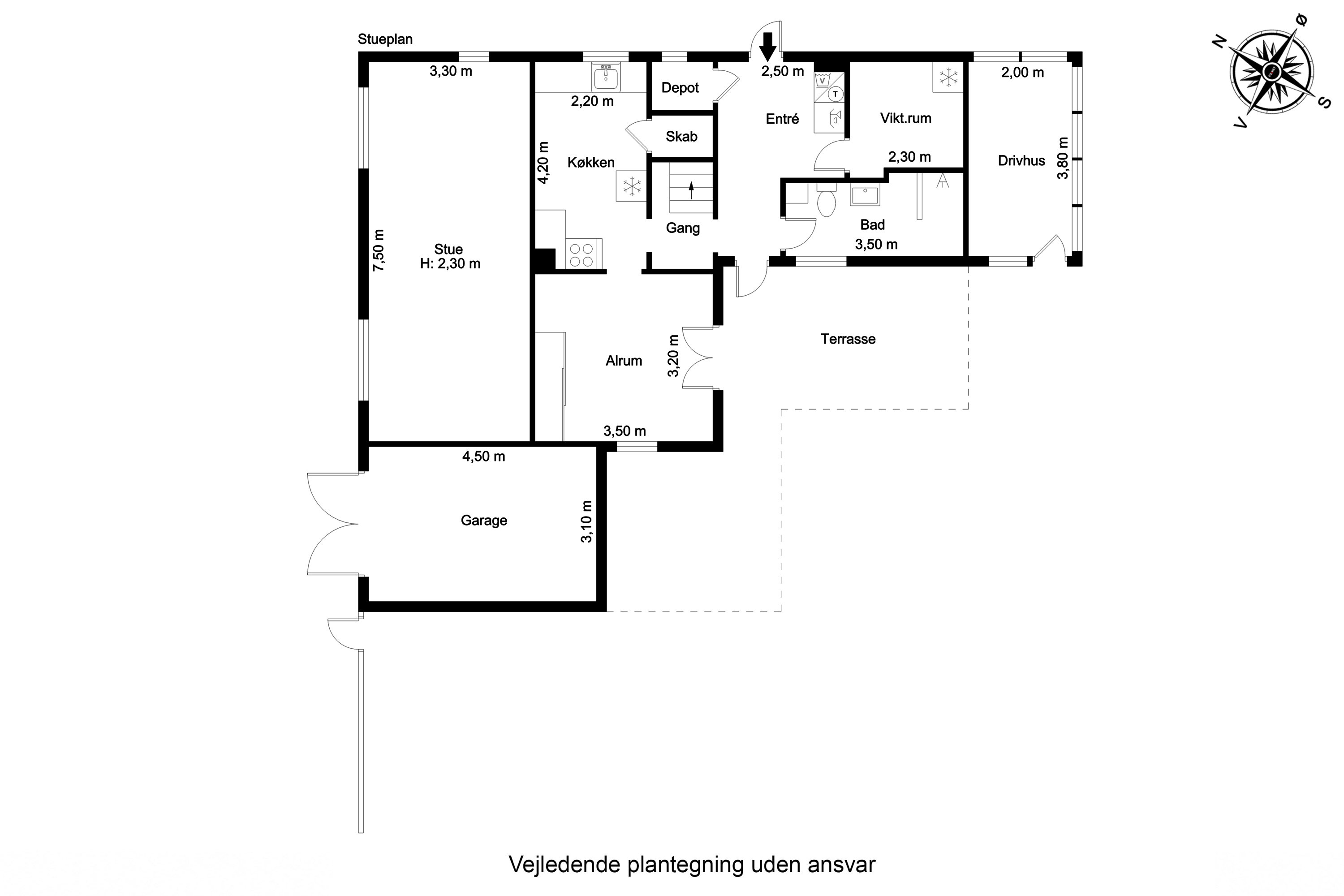 Plantegninger billede af Kirkestien 3, 5856 Ryslinge