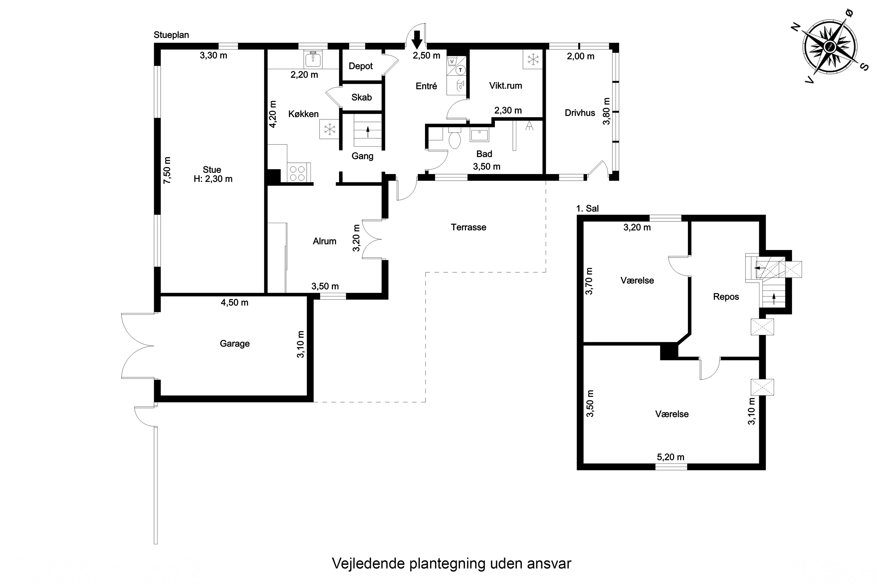 Plantegninger billede af Kirkestien 3, 5856 Ryslinge
