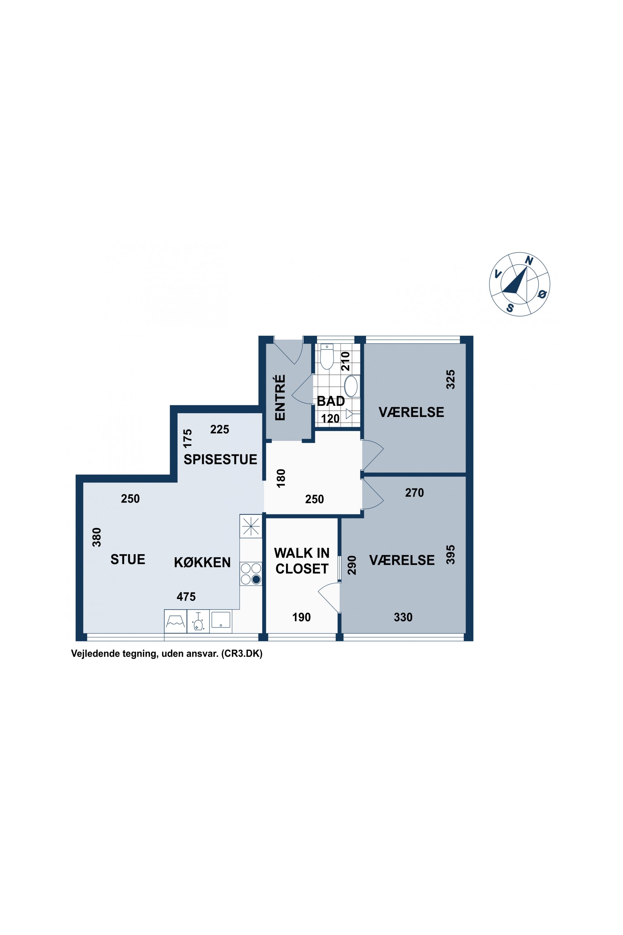 Plantegninger billede af Vesterbrogade 192, 1. 1., 1800 Frederiksberg C