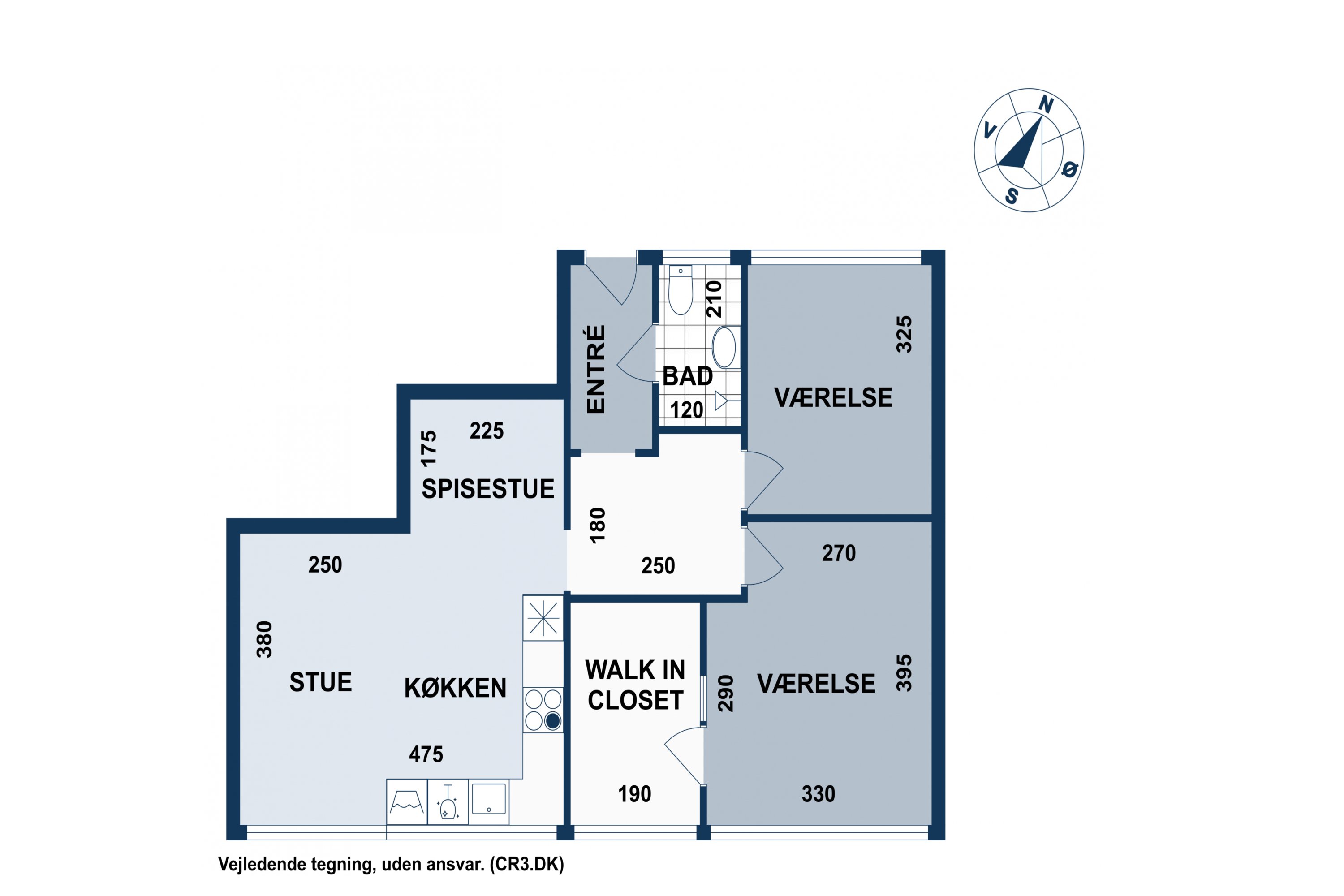 Plantegninger billede af Vesterbrogade 192, 1. 1., 1800 Frederiksberg C