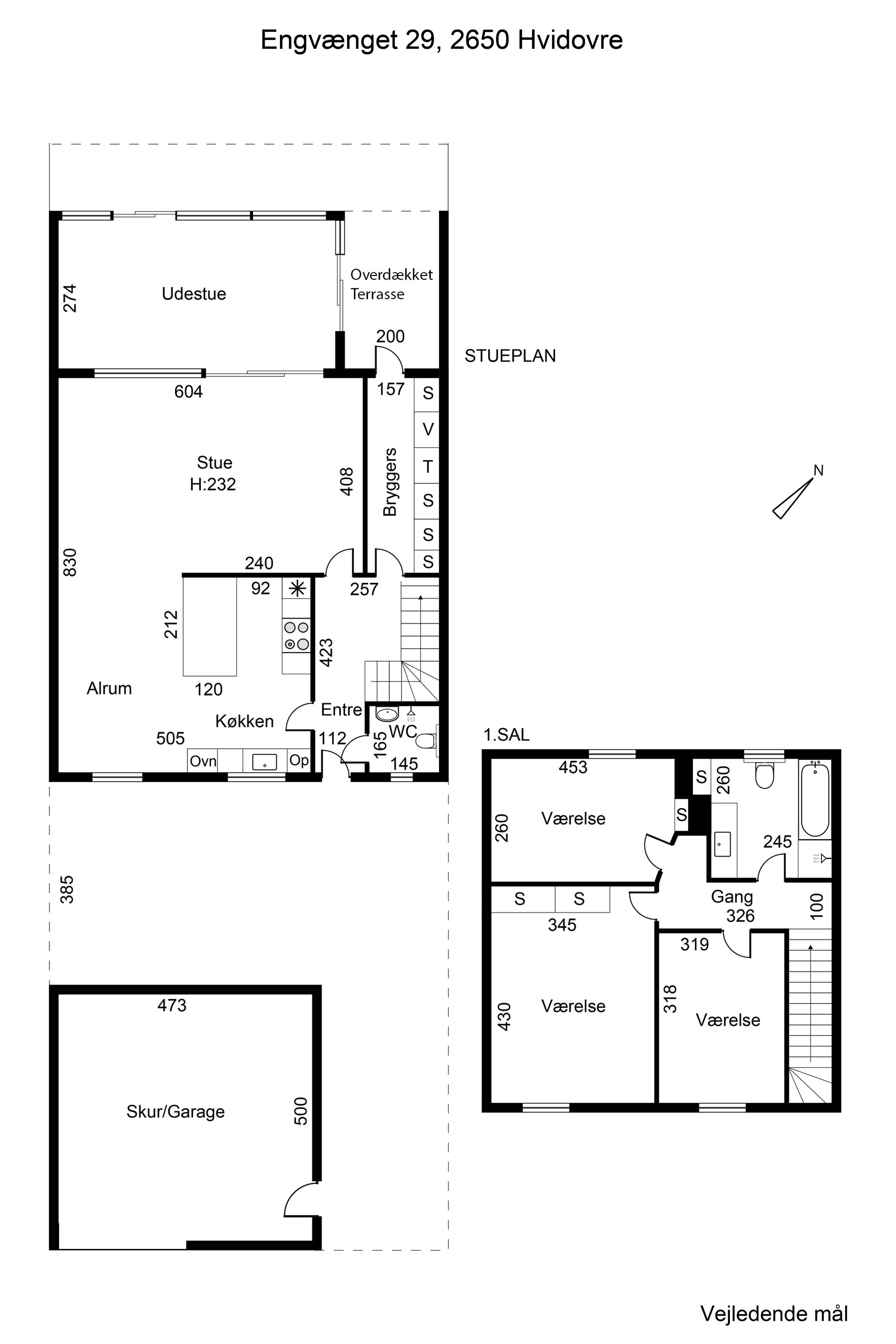 Plantegninger billede af Engvænget 29, 2650 Hvidovre