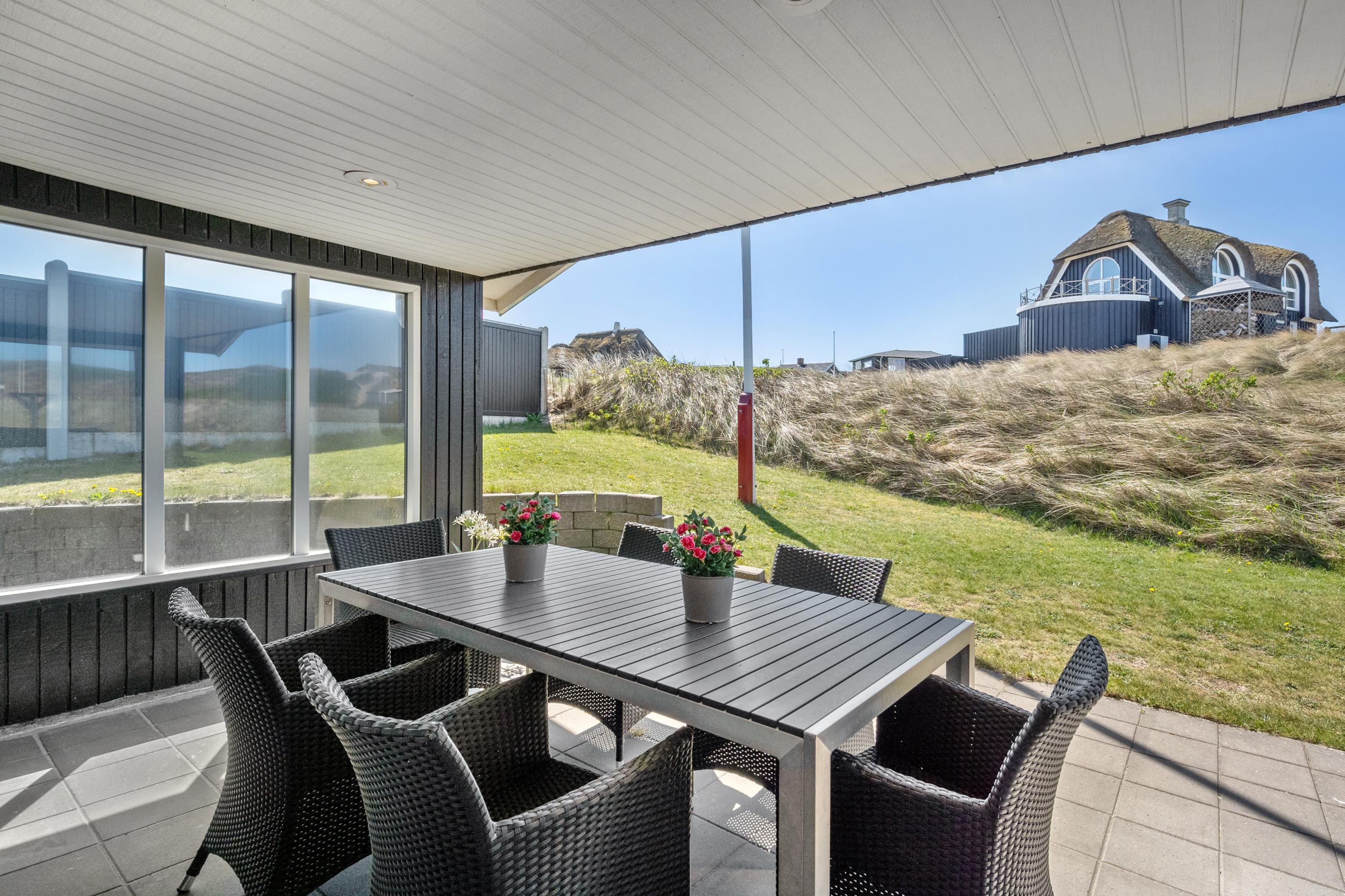 Fremhævet overdækket terrasse billede i fuldskærmstilstand. Billede af Lodbergsvej 125, Søndervig, 6950 Ringkøbing