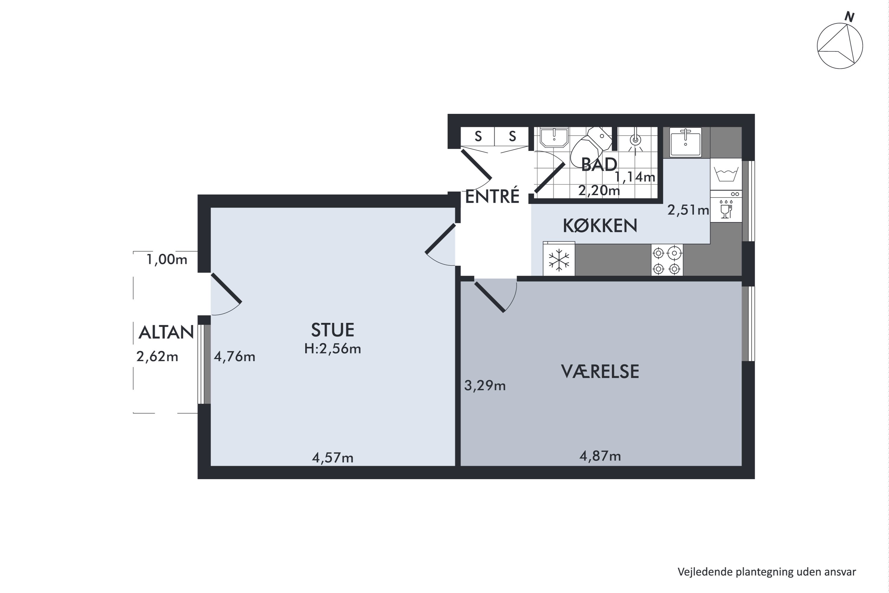 Plantegninger billede af Amager Landevej 49, 1. th., 2770 Kastrup