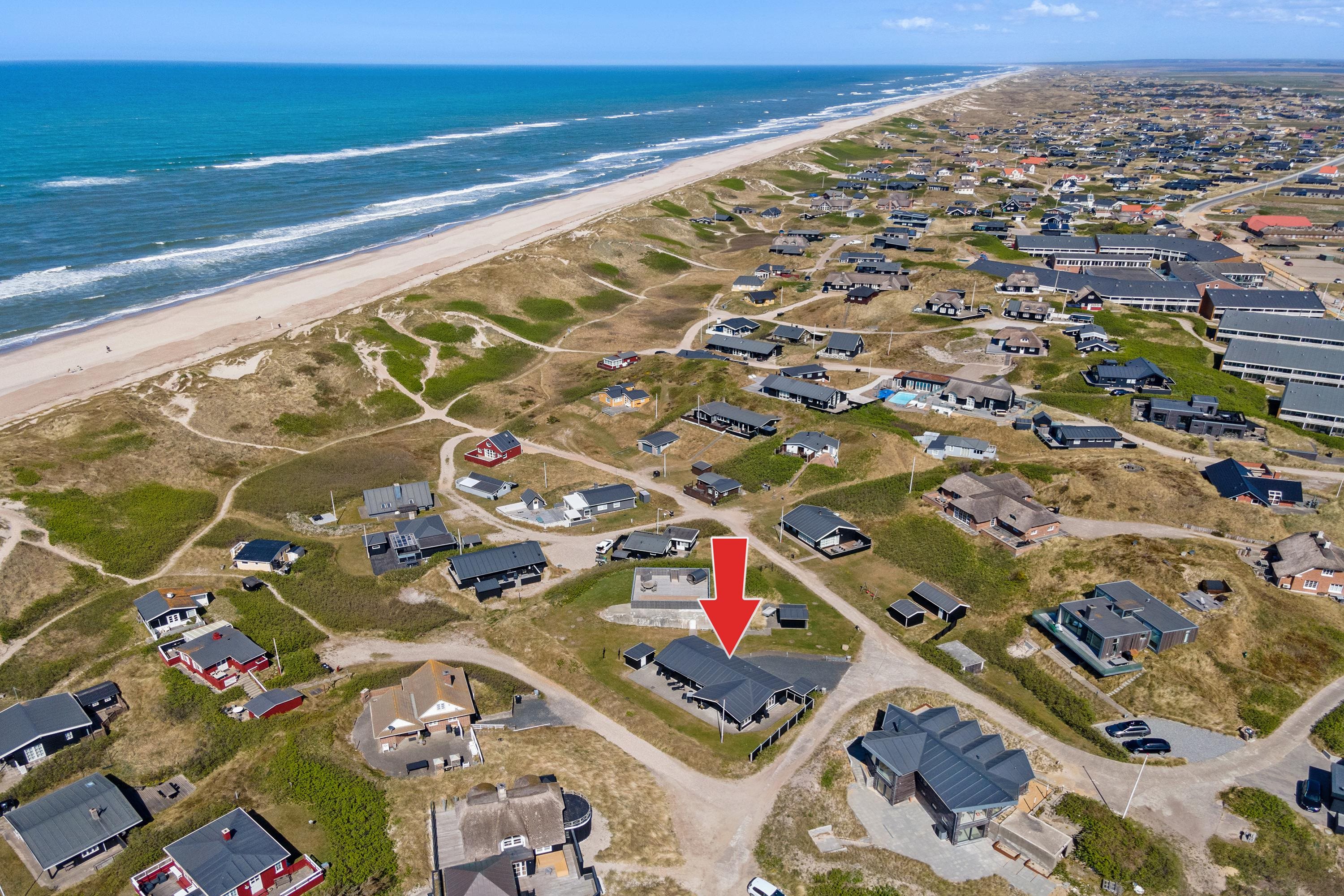 Fremhævet luftfoto billede i fuldskærmstilstand. Billede af Lodbergsvej 125, Søndervig, 6950 Ringkøbing