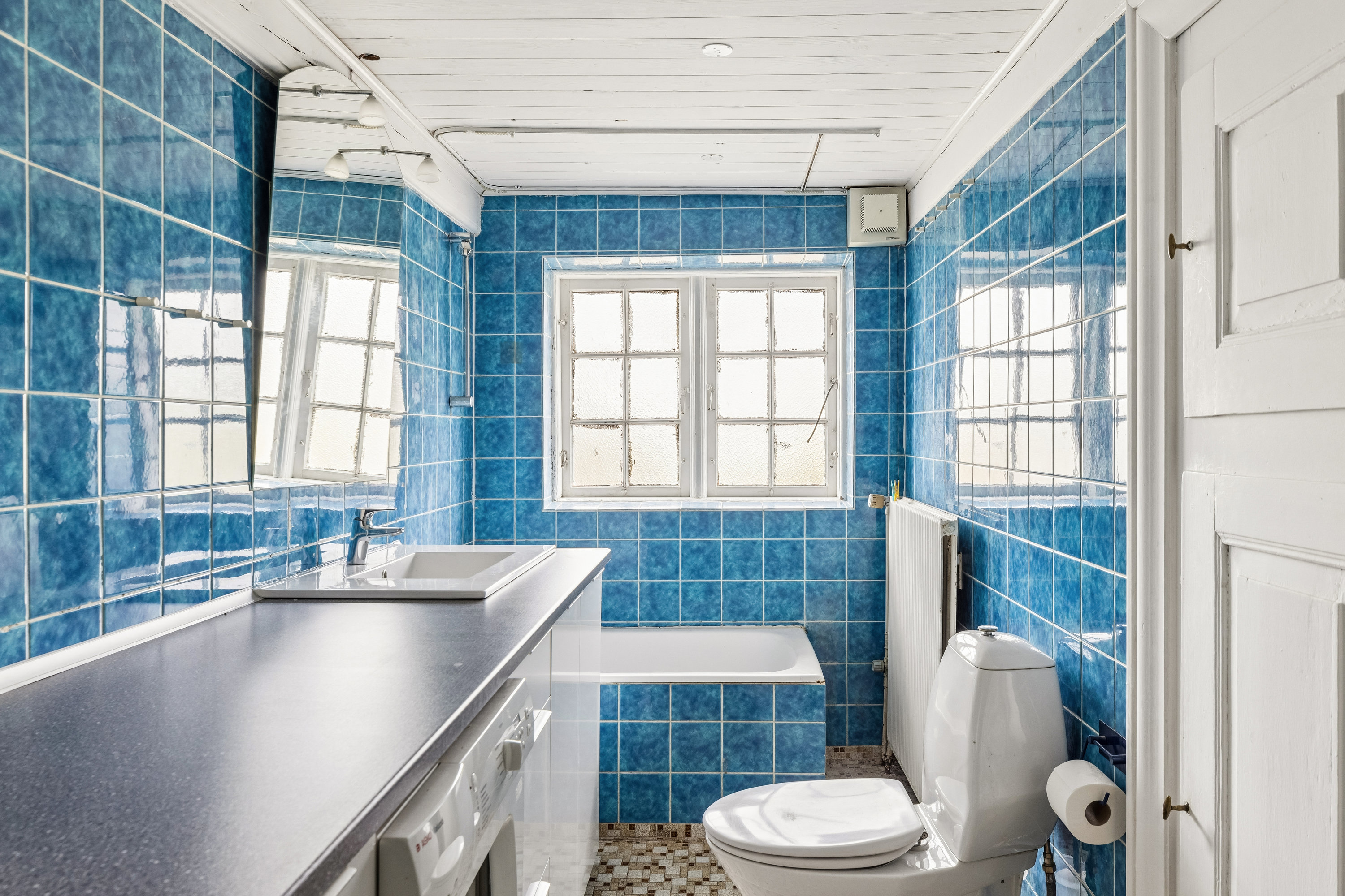 Fremhævet badeværelse billede i fuldskærmstilstand. Billede af Engmosen 2, Lysabild, 6470 Sydals