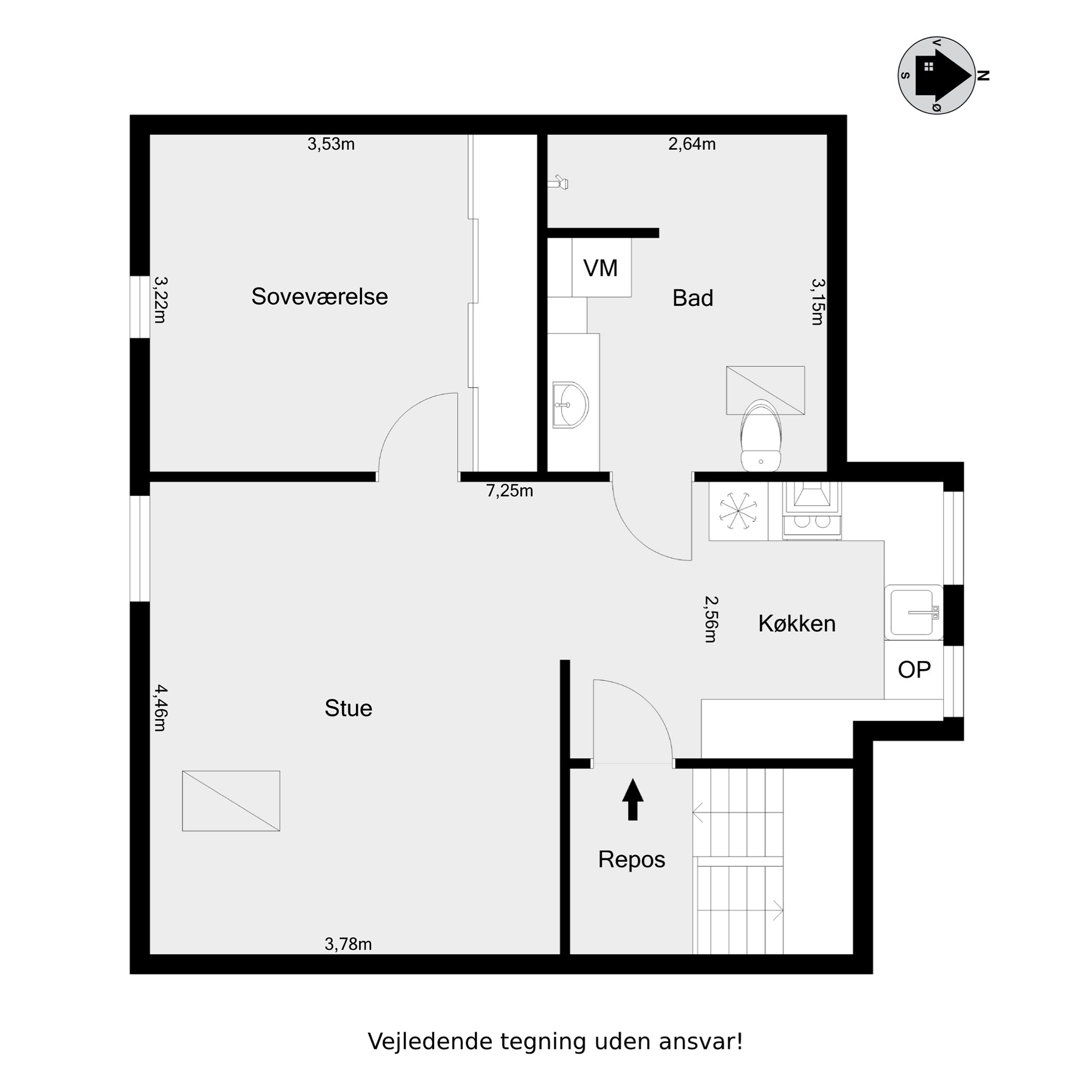 Plantegninger billede af Tøndervej 76, 2., 6000 Kolding