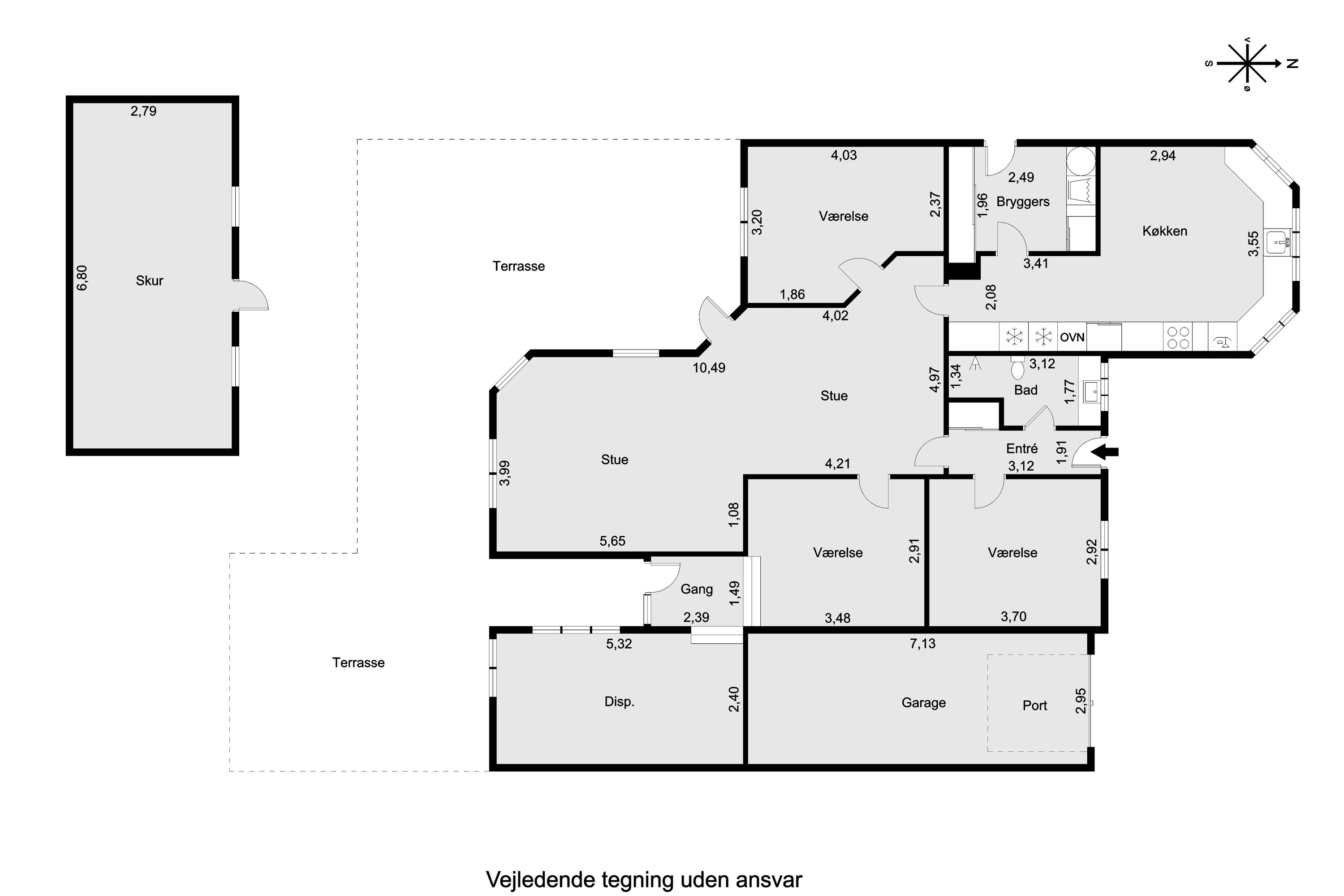 Plantegninger billede af Hedevej 53, 8240 Risskov