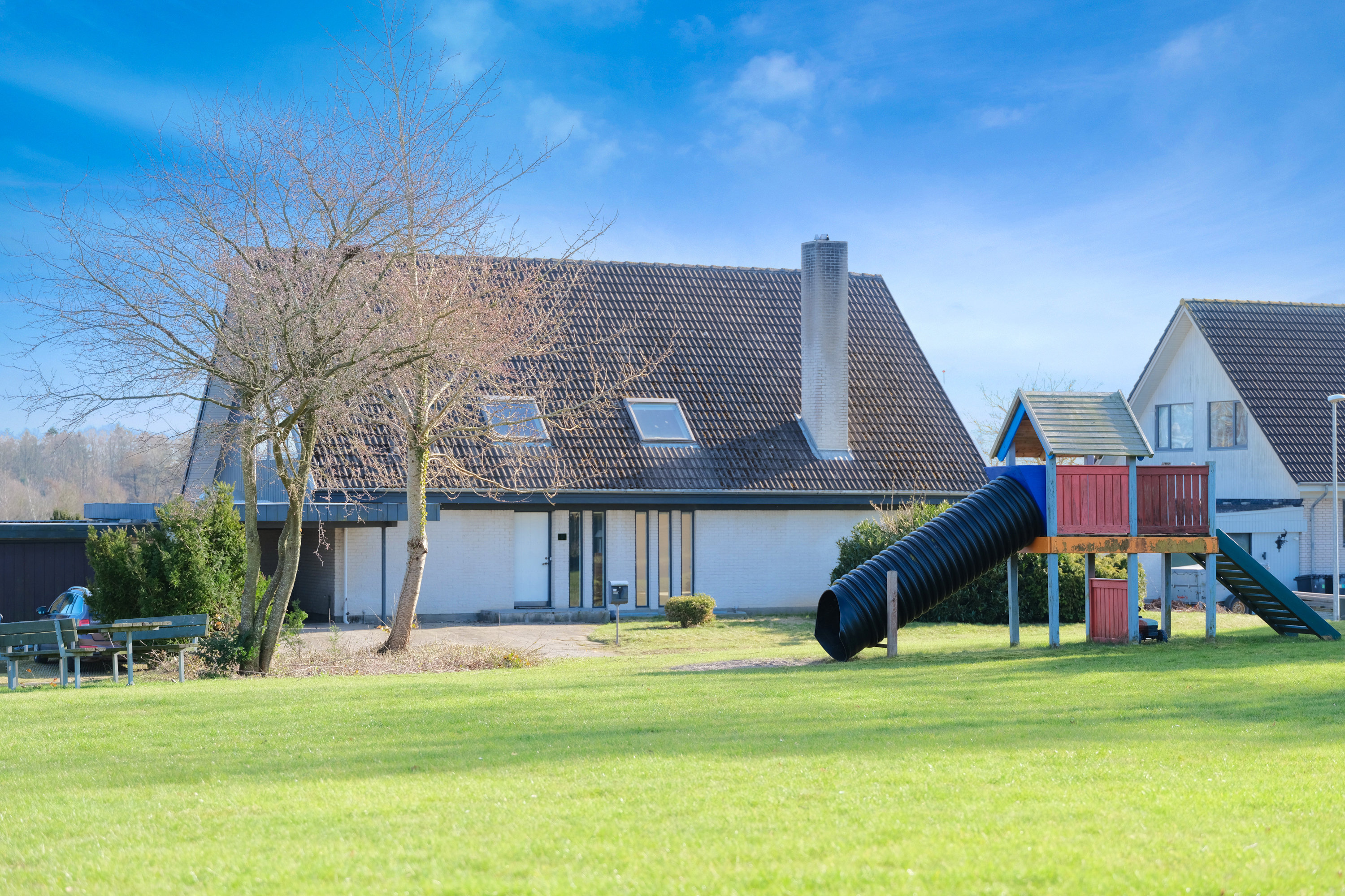 Villa: Facade på Krokusvænget 3, 5540 Ullerslev