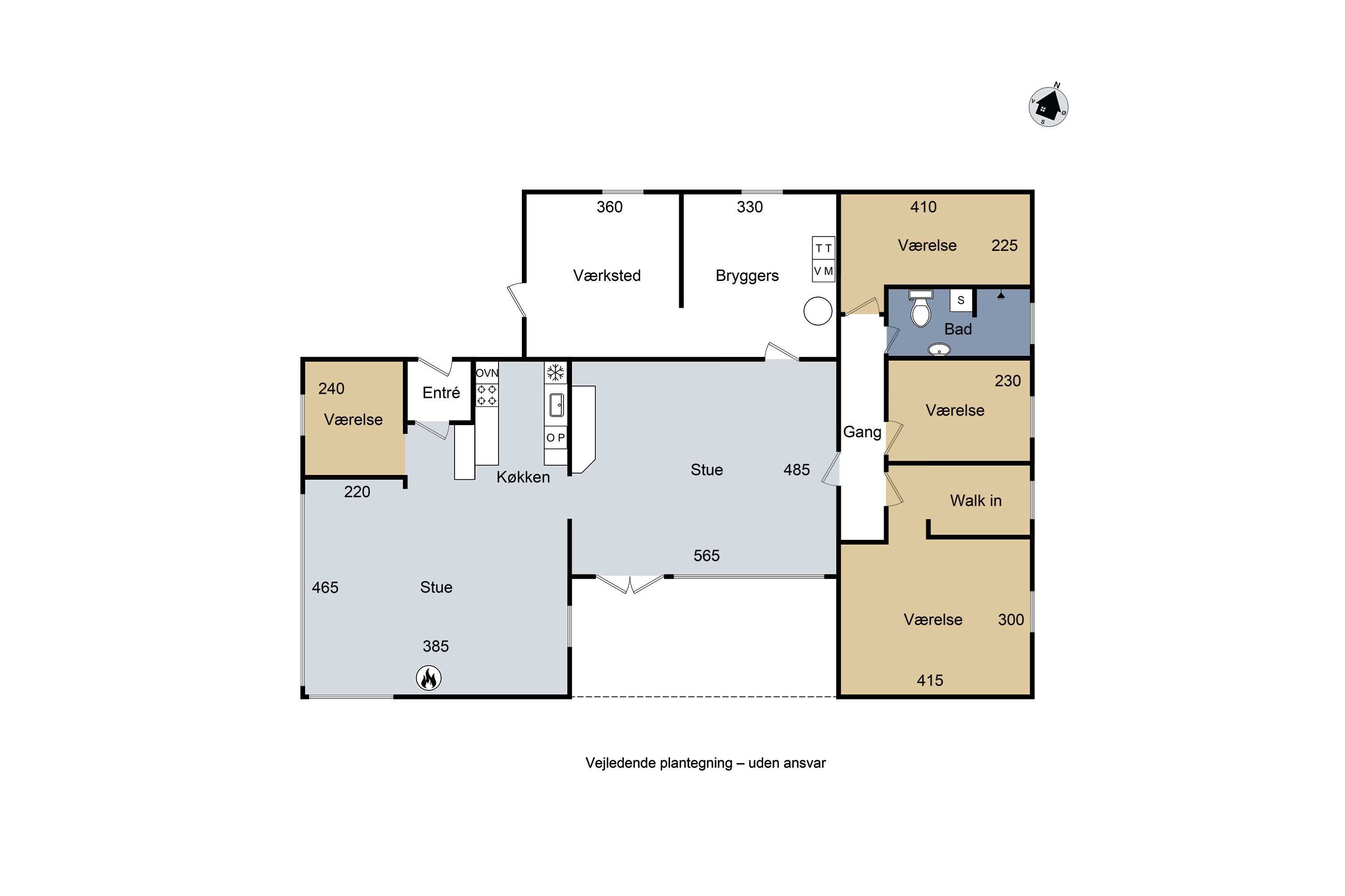 Plantegninger billede af Toften 3, Kelstrup, 4200 Slagelse