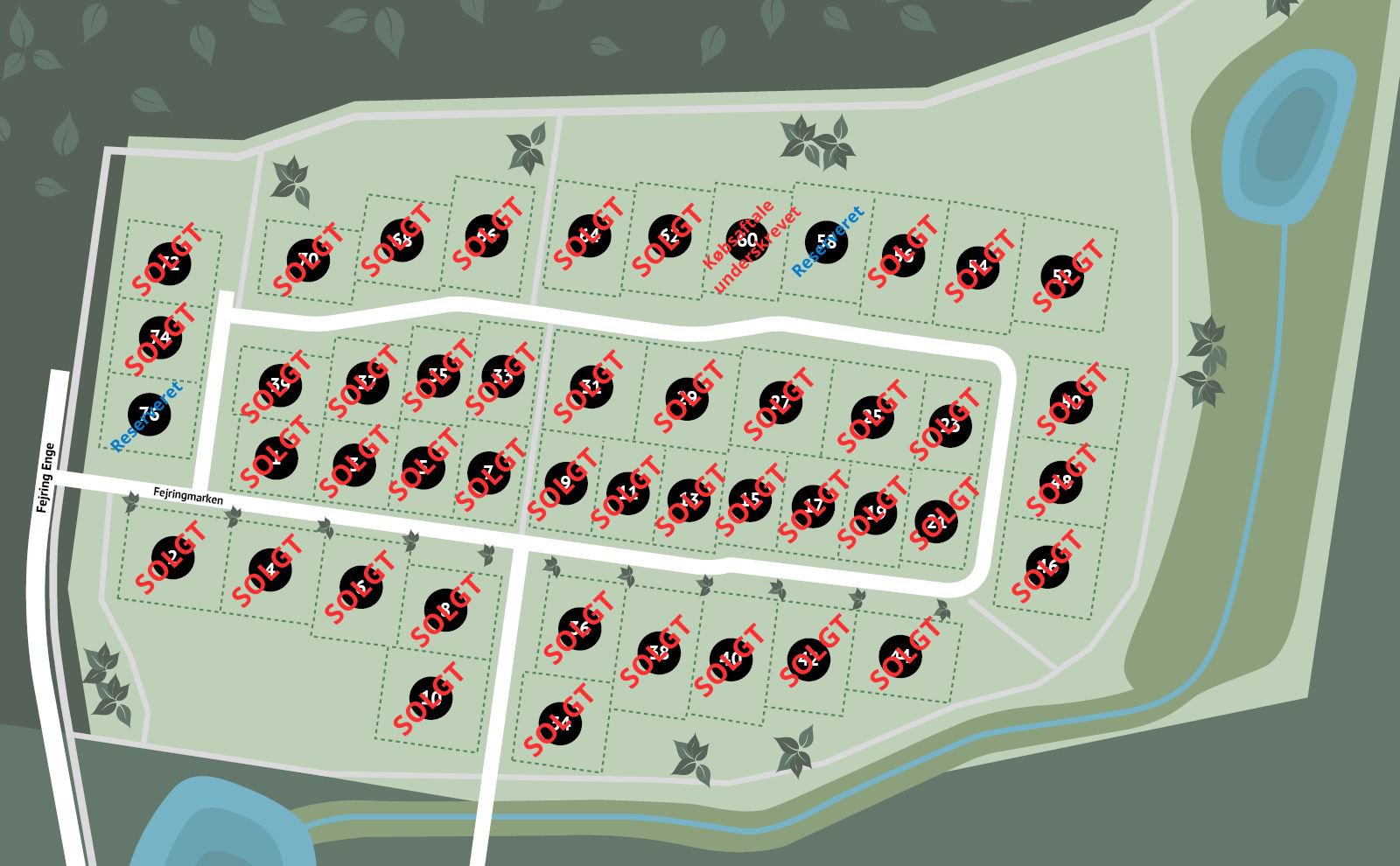 Helårsgrund på Fejringmarken 76, 8722 Hedensted