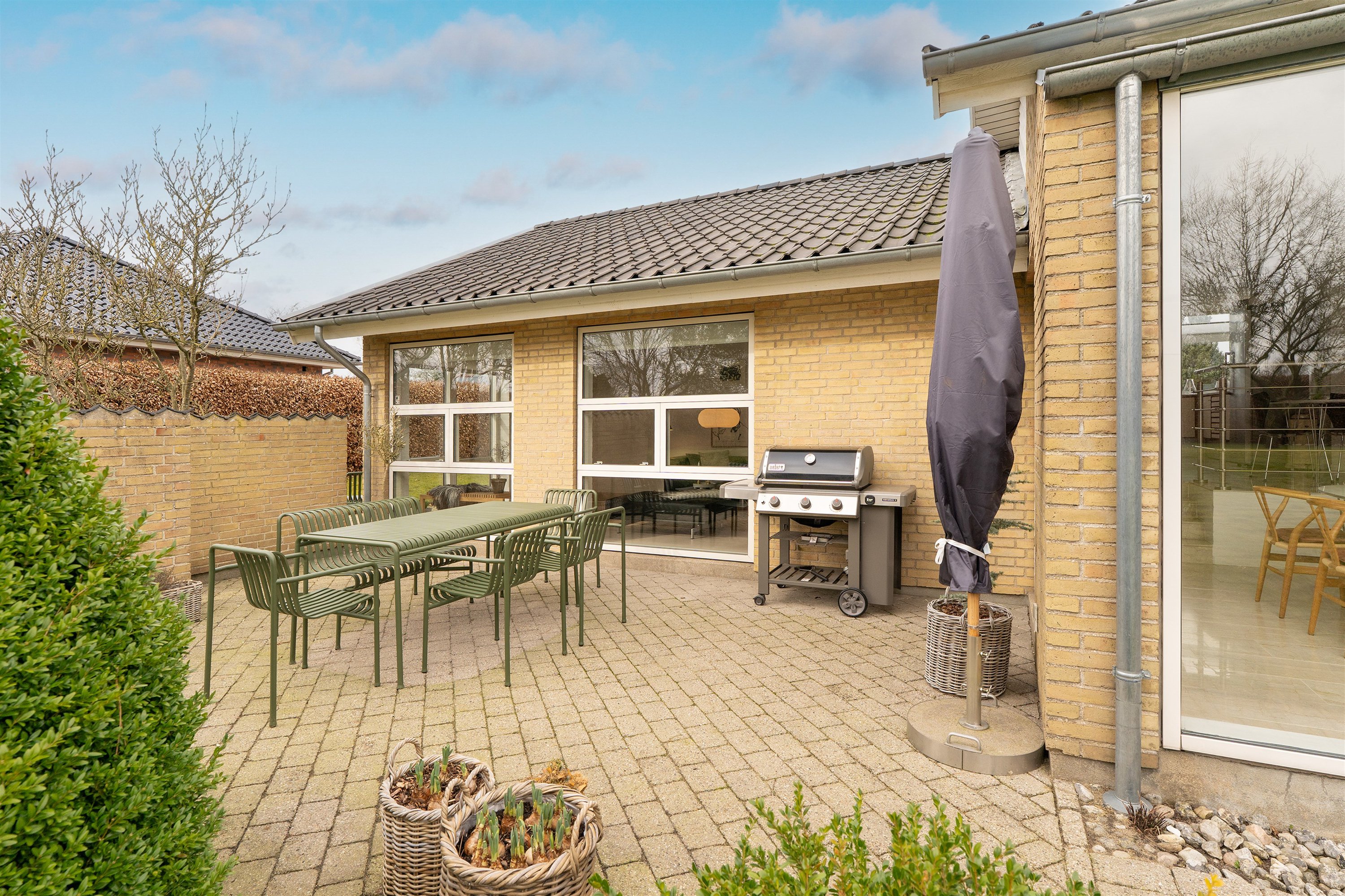 Fremhævet terrasse billede i fuldskærmstilstand. Billede af Flintemarken 40, 7190 Billund