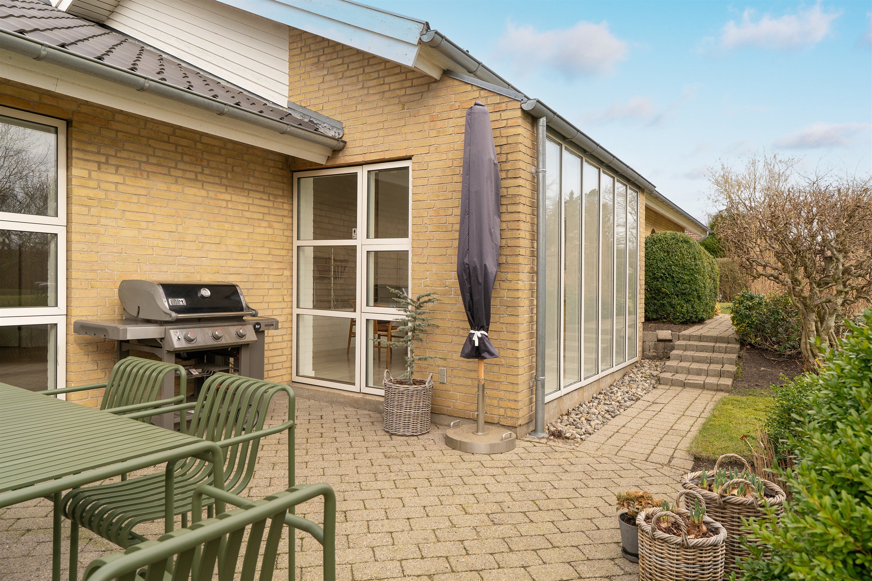 Fremhævet terrasse billede i fuldskærmstilstand. Billede af Flintemarken 40, 7190 Billund